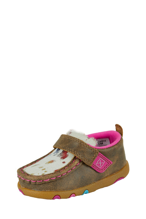 INFANT RAINBOW HAIR MOCS