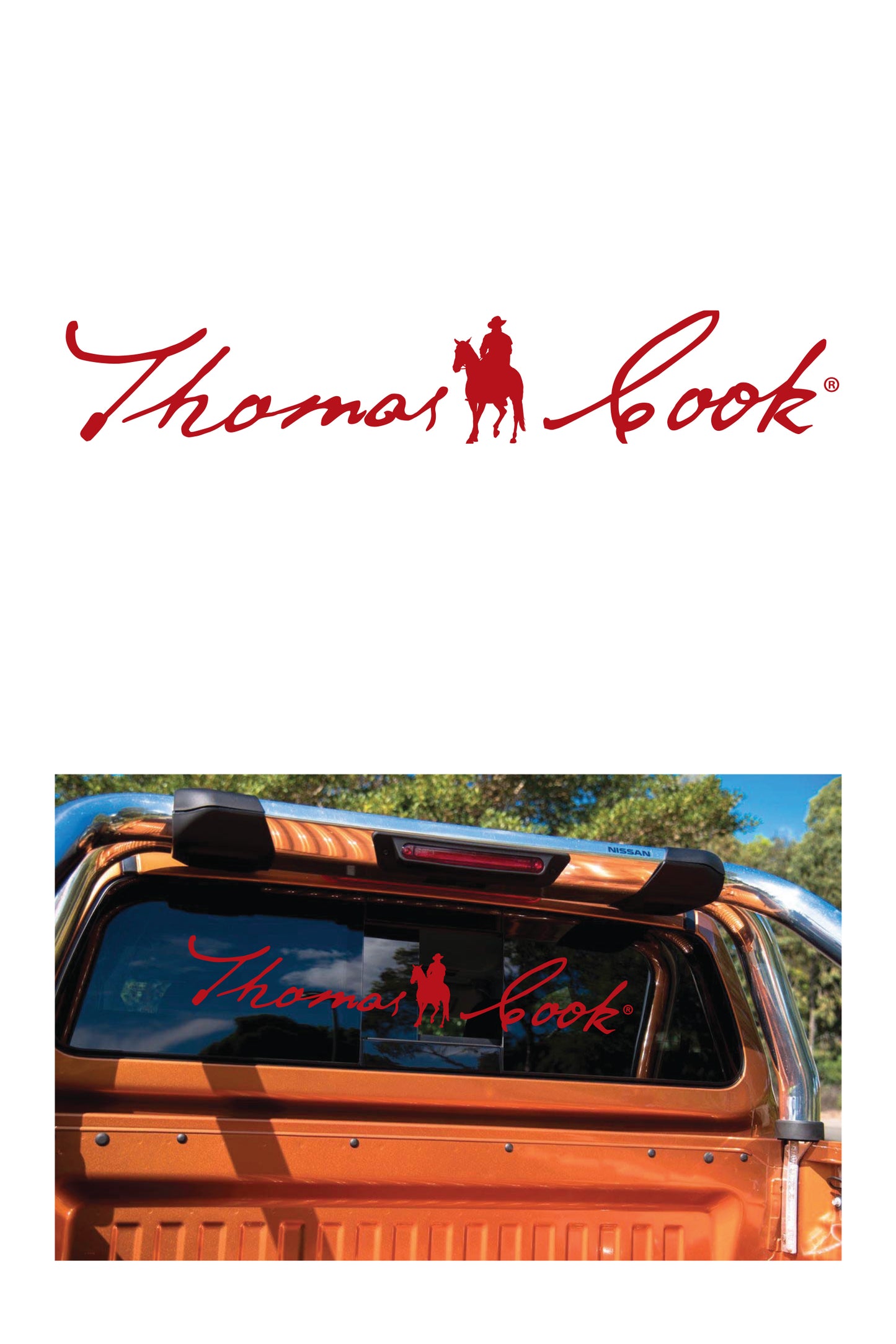 THOMAS COOK UTE STICKER
