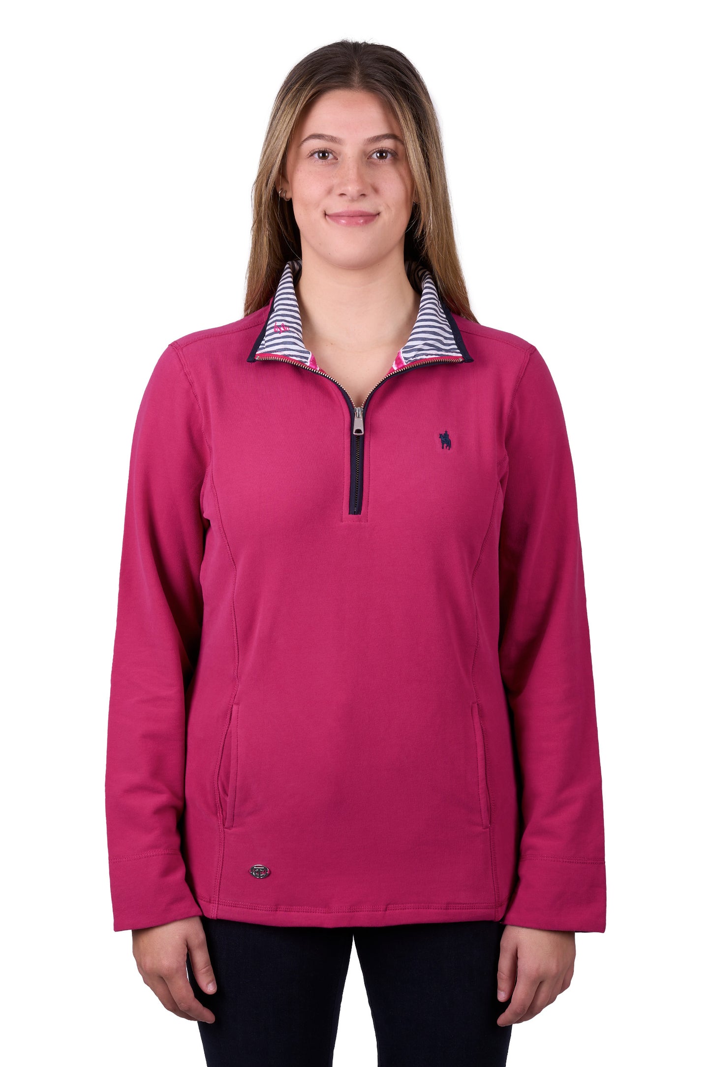 WMNS CHARLIE 1/4 ZIP RUGBY