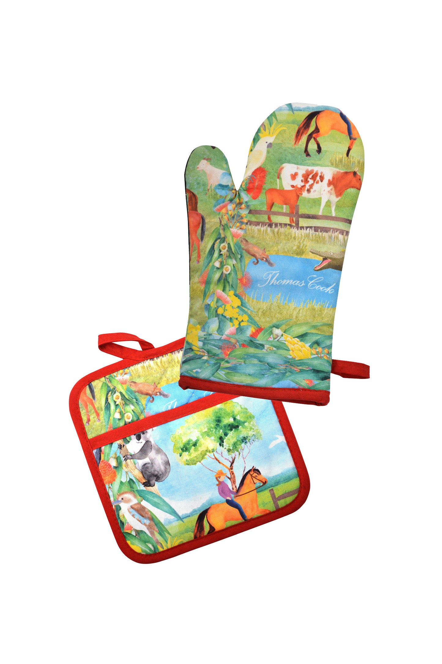 FF OVEN MITT & POT HOLDER SET