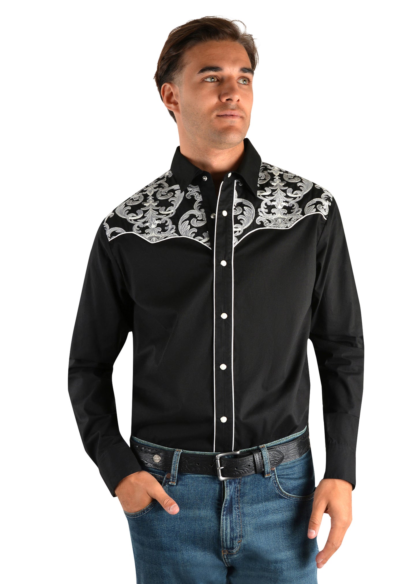 KEITH EMBROIDERED L/S SHIRT