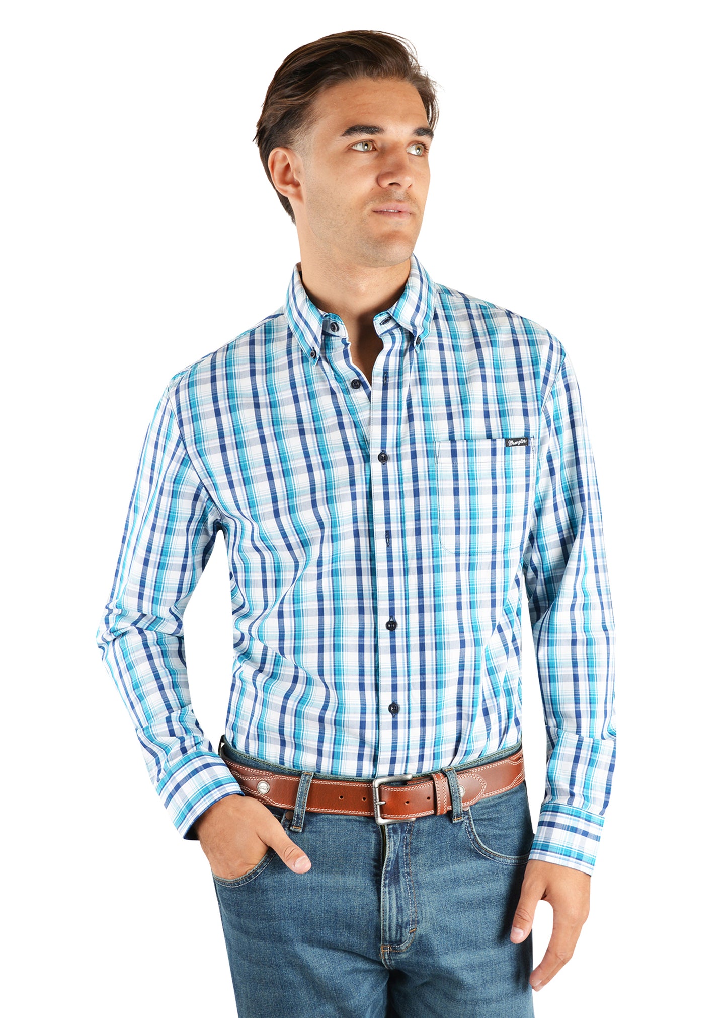 CAMERON CHECK BUTTON L/S SHIRT