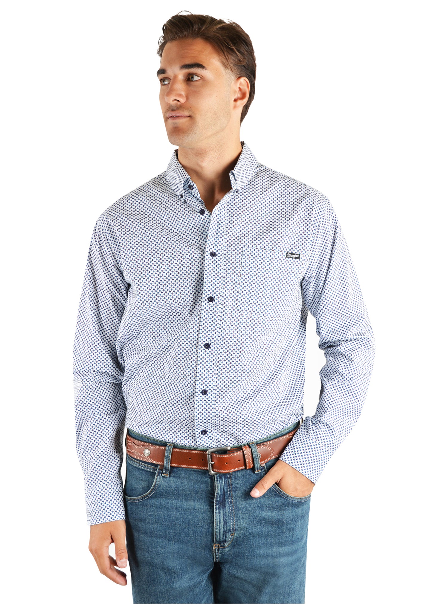 MEADOW PRINT BUTTON L/S SHIRT
