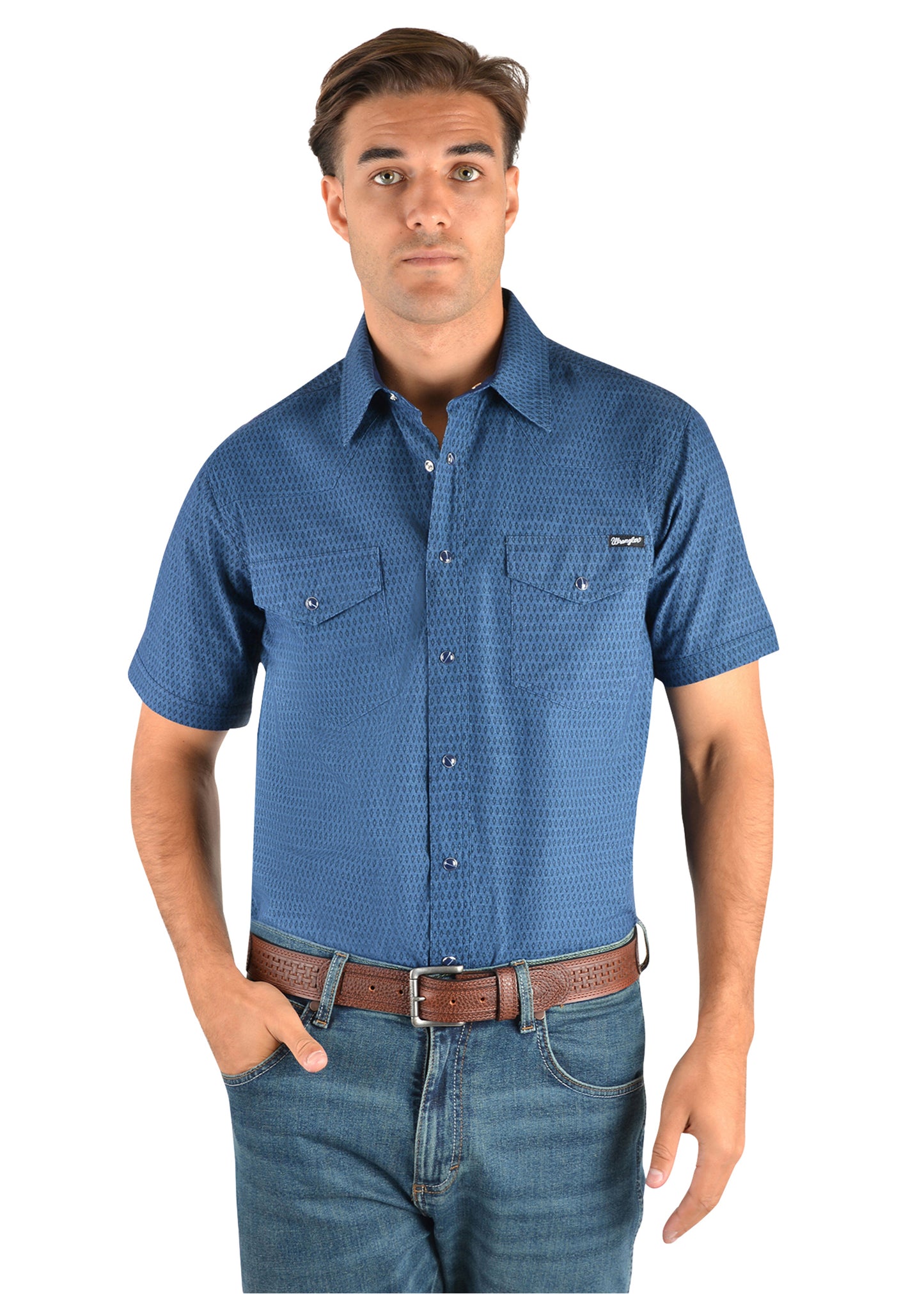 LEIGH PRINT WESTERN S/S SHIRT