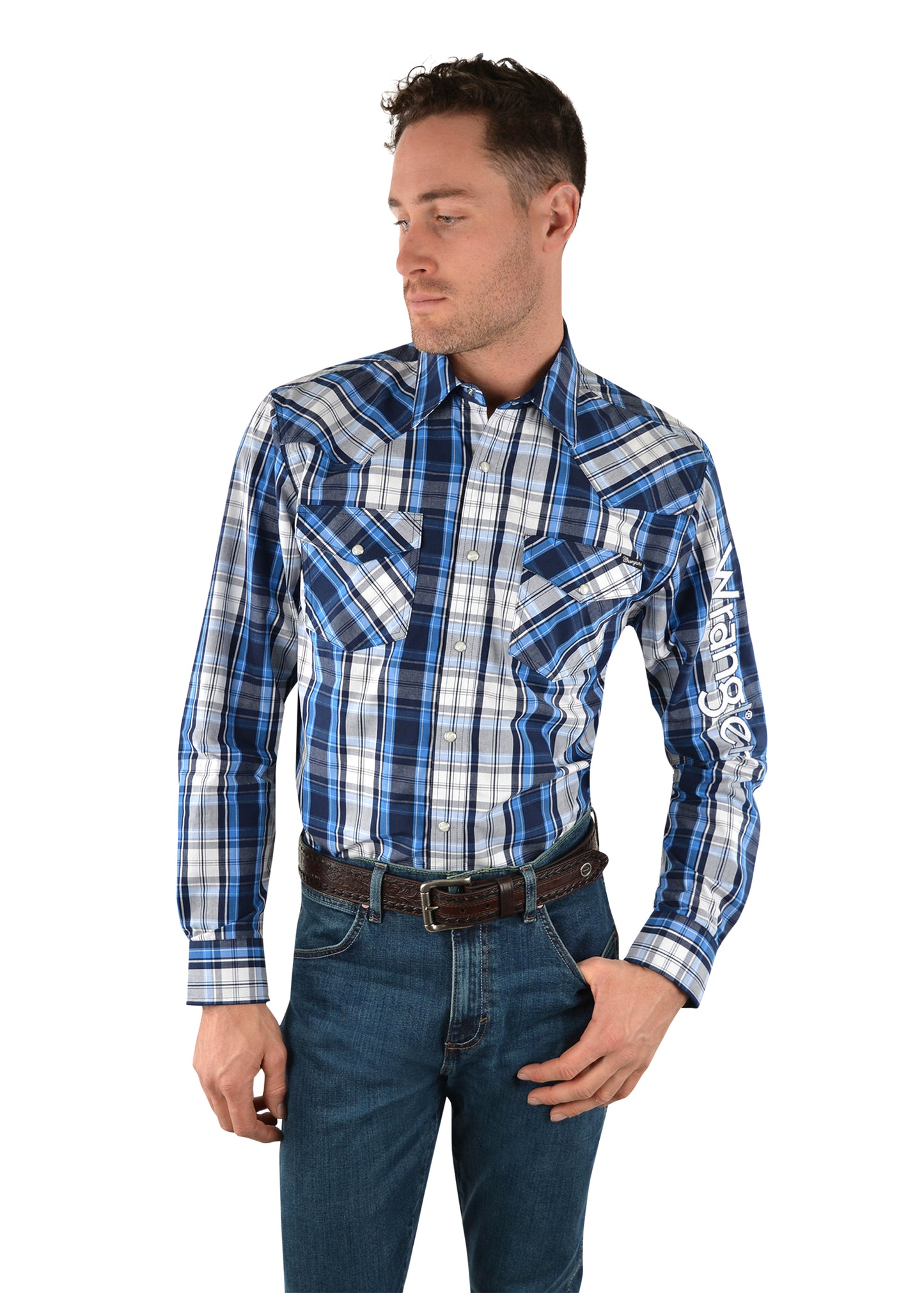 SHANE CHK LOGO WEST. L/S SHIRT