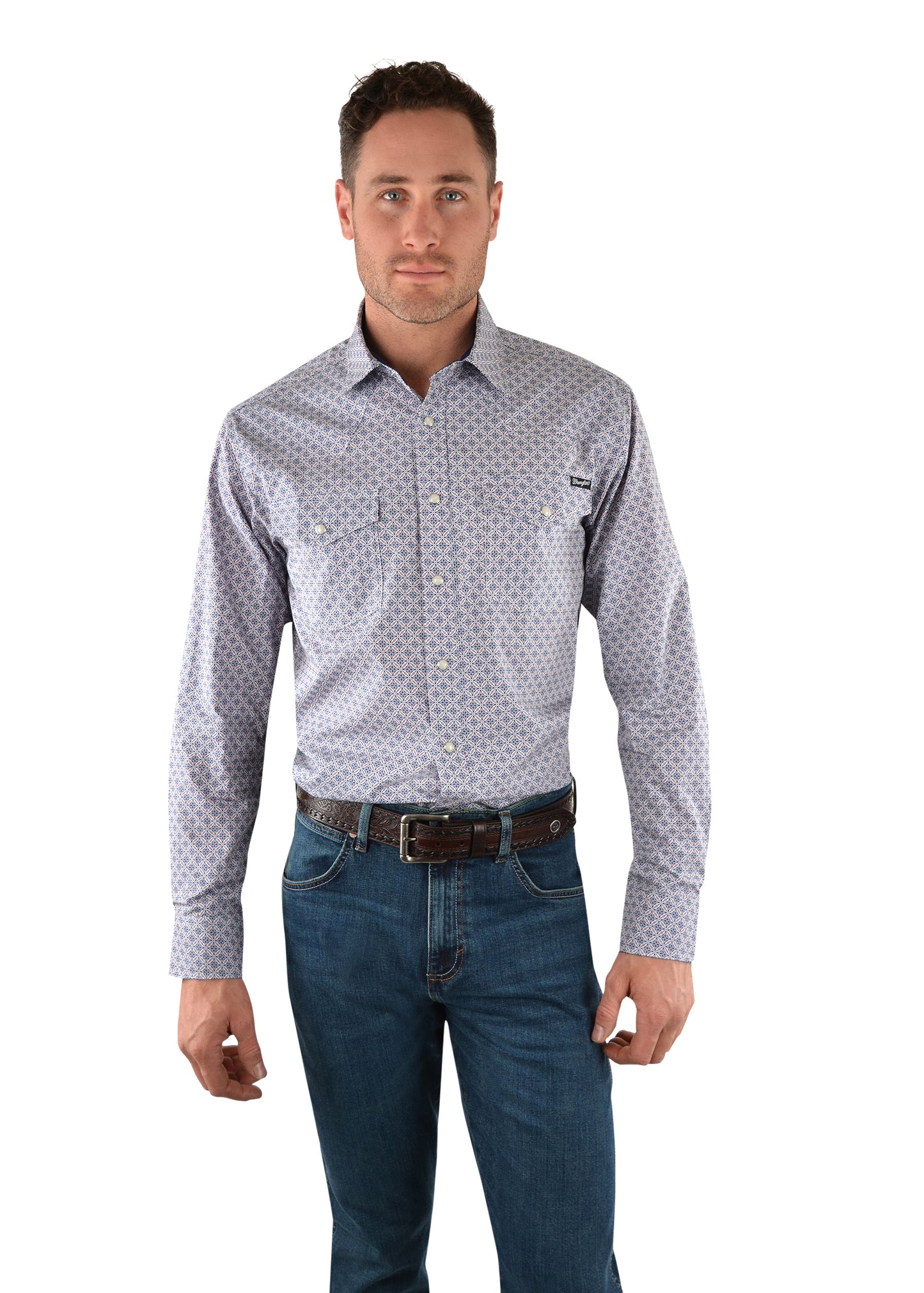 COLEMAN PRINT WESTERN LS SHIRT