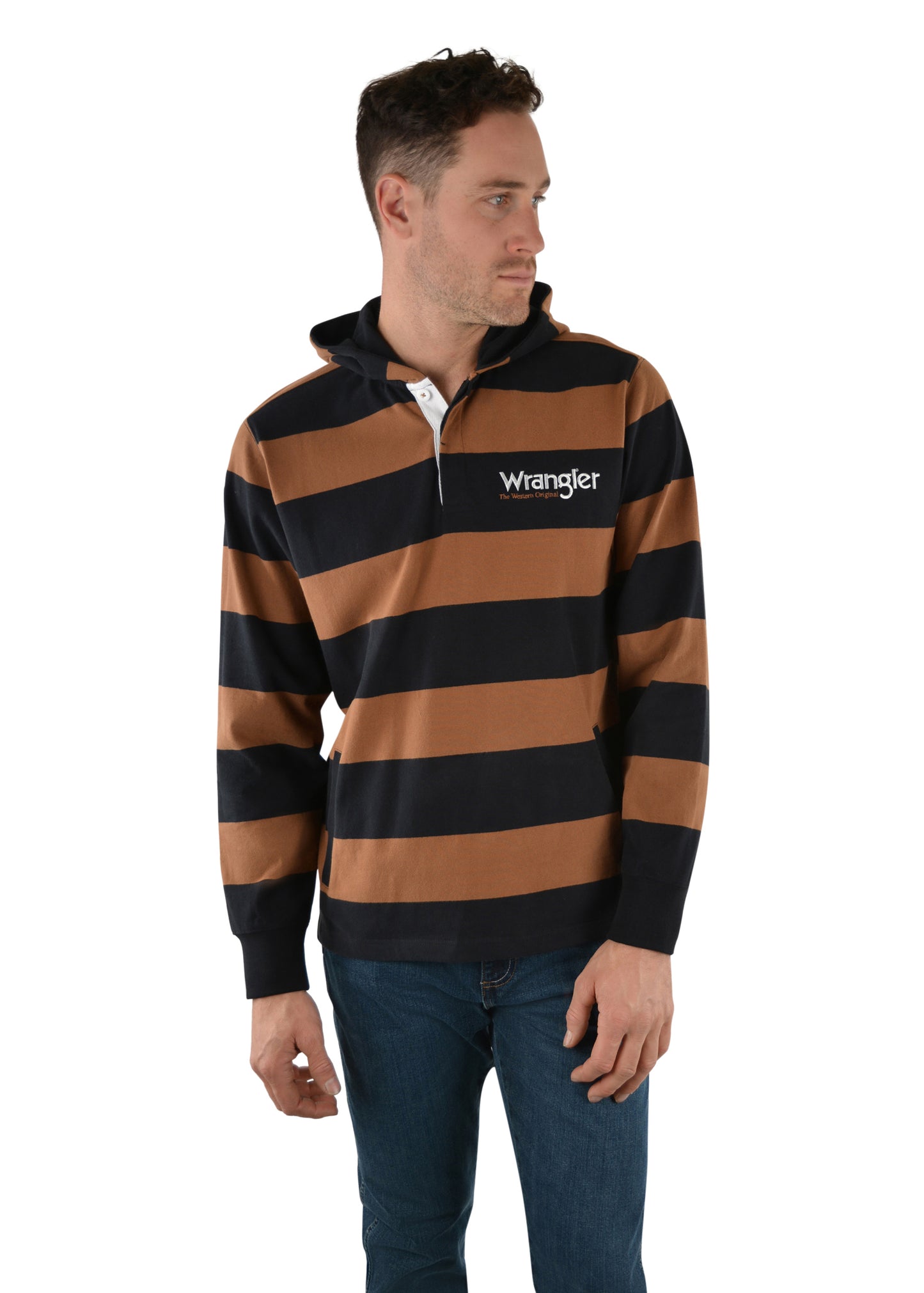 BOLTON HOOD STRIPE RUGBY
