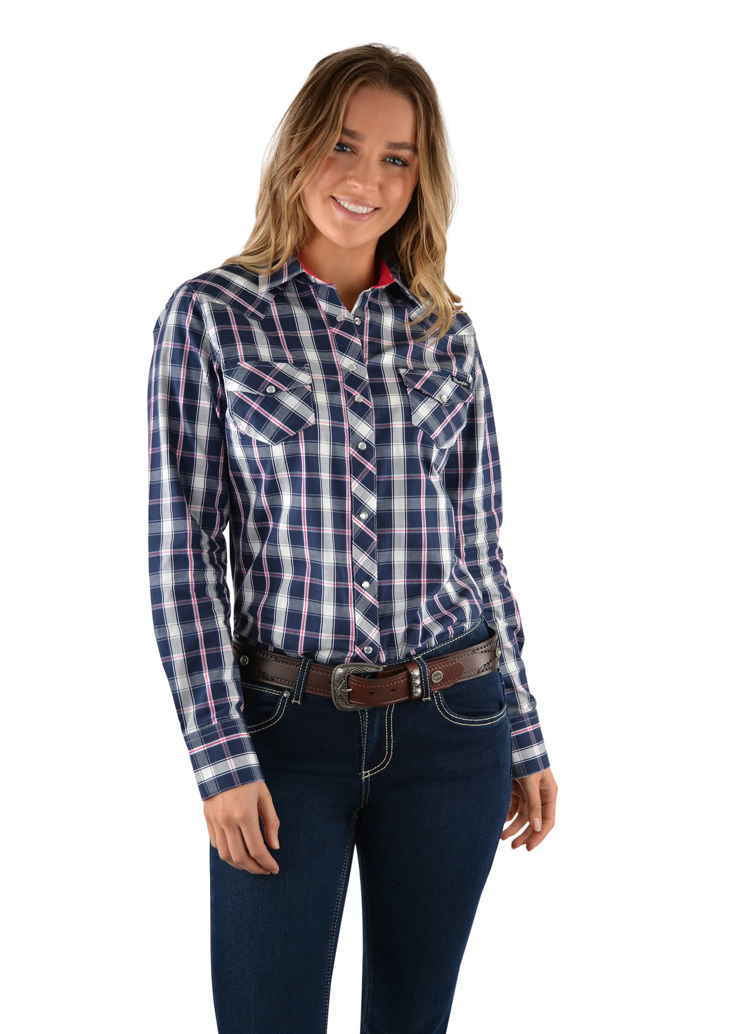JACLYN CHK WESTERN L/S SHIRT