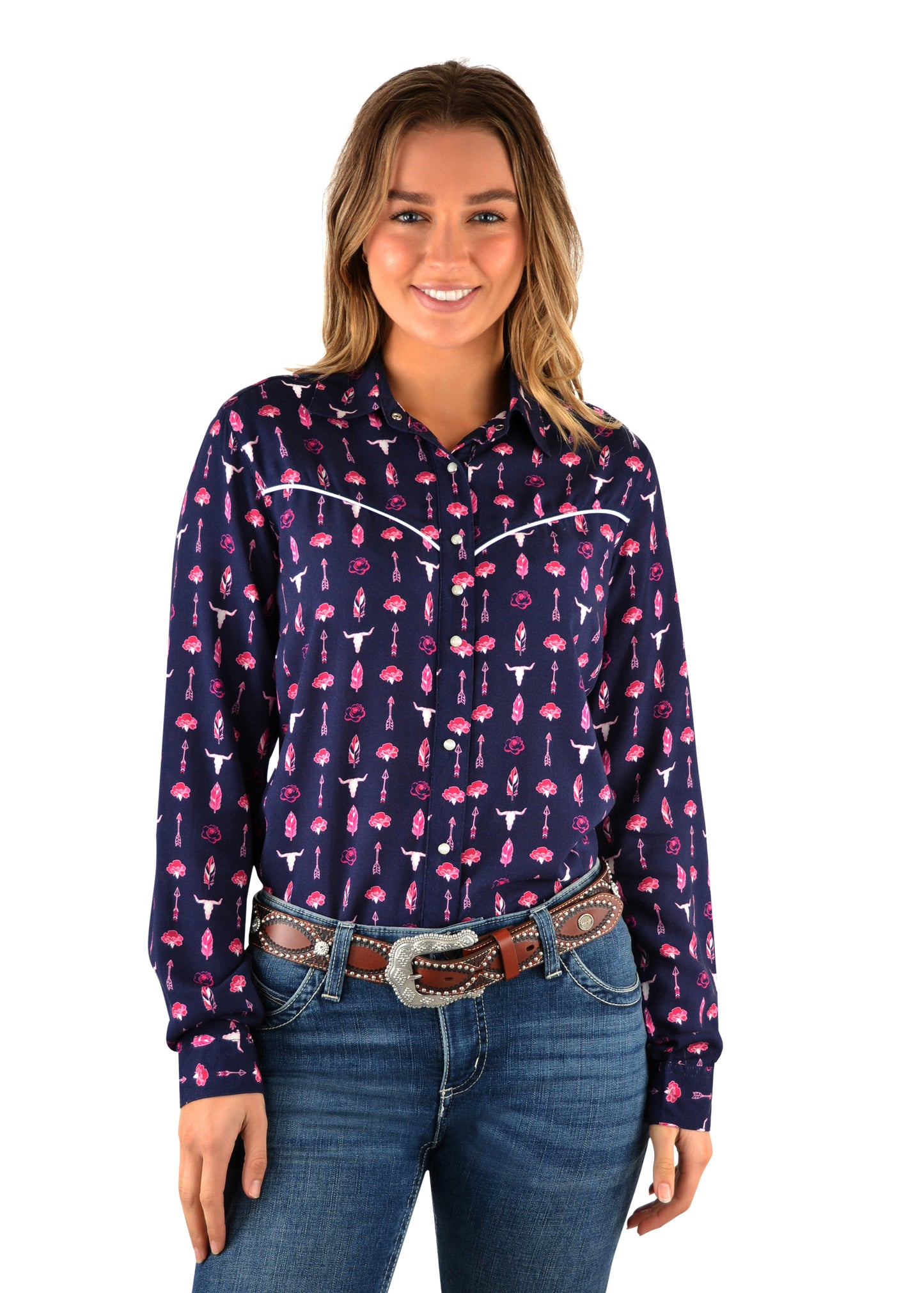 MONIKA PRINT WESTERN L/S SHIRT