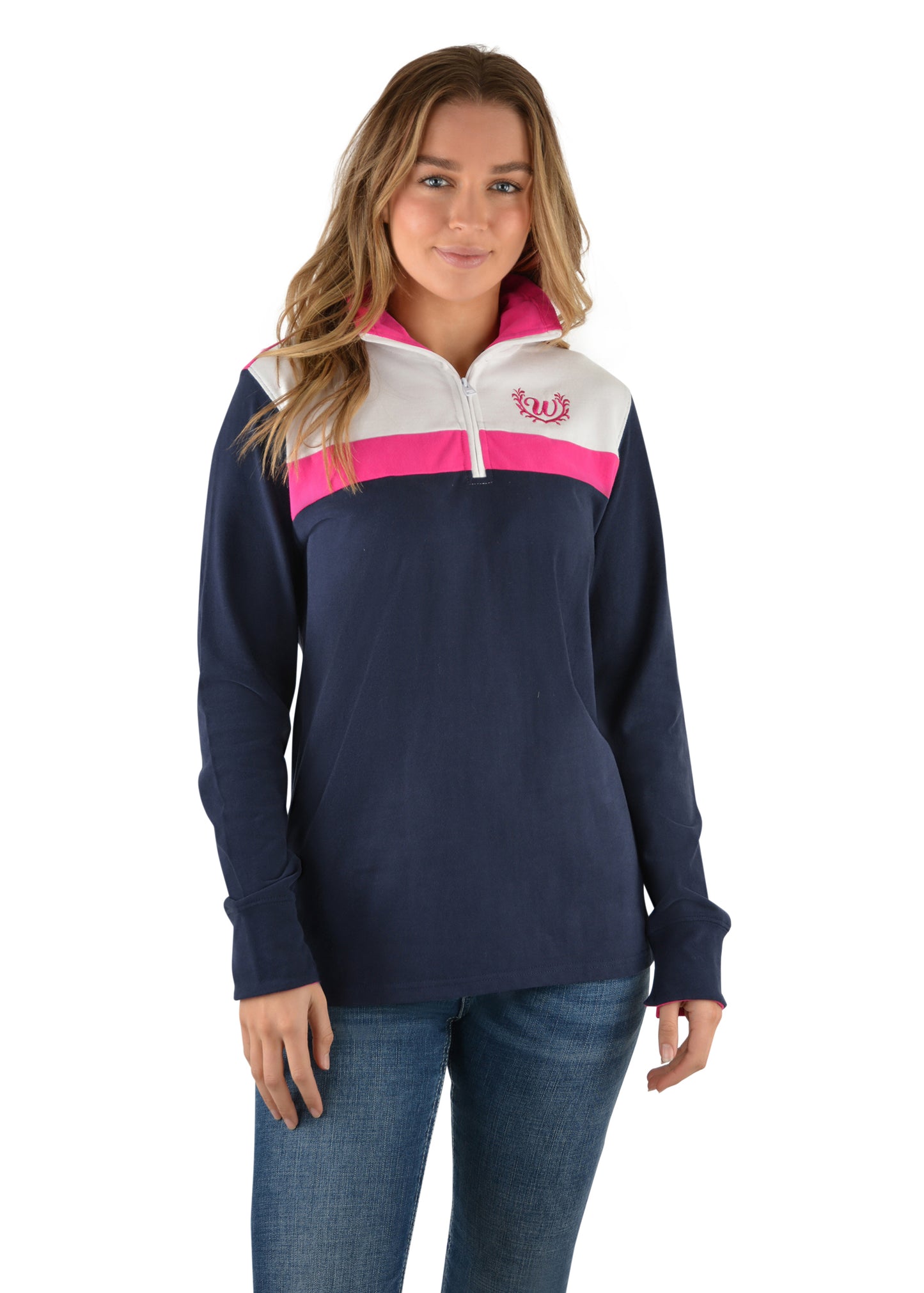 CLARISSA L/S SPLICED RUGBY
