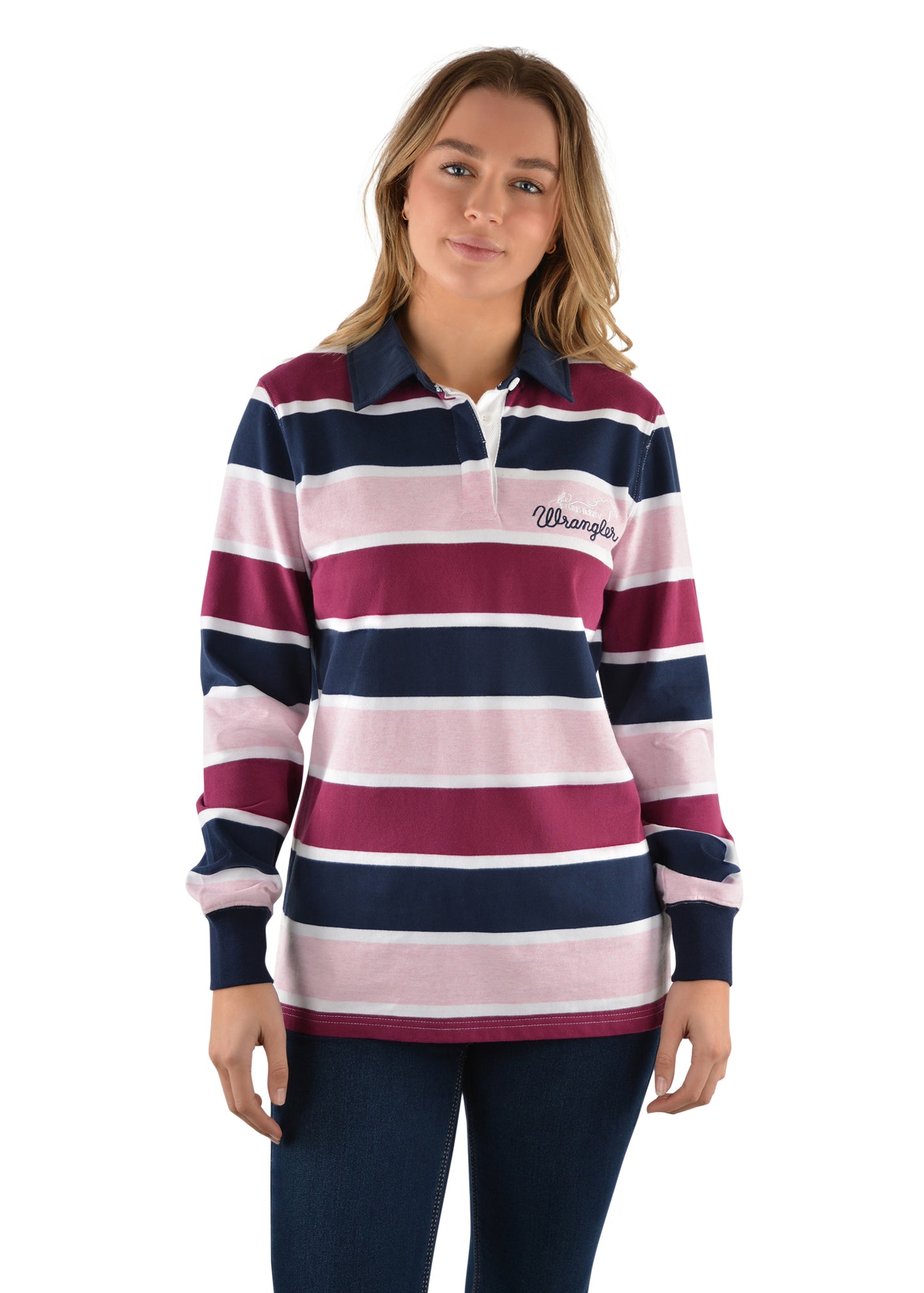 SHAN STRIPE L/S RUGBY