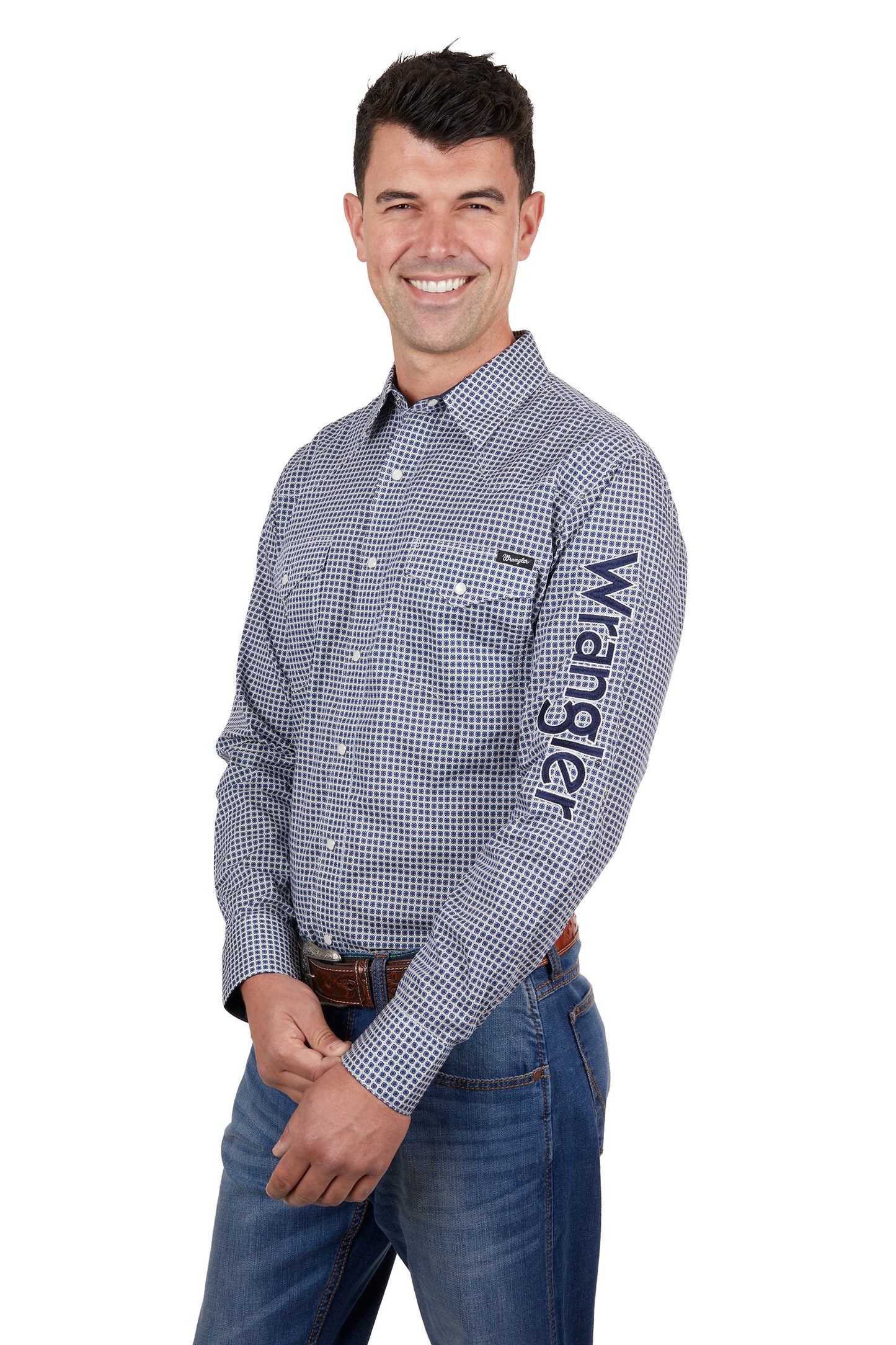MENS PETER LOGO LS SHIRT