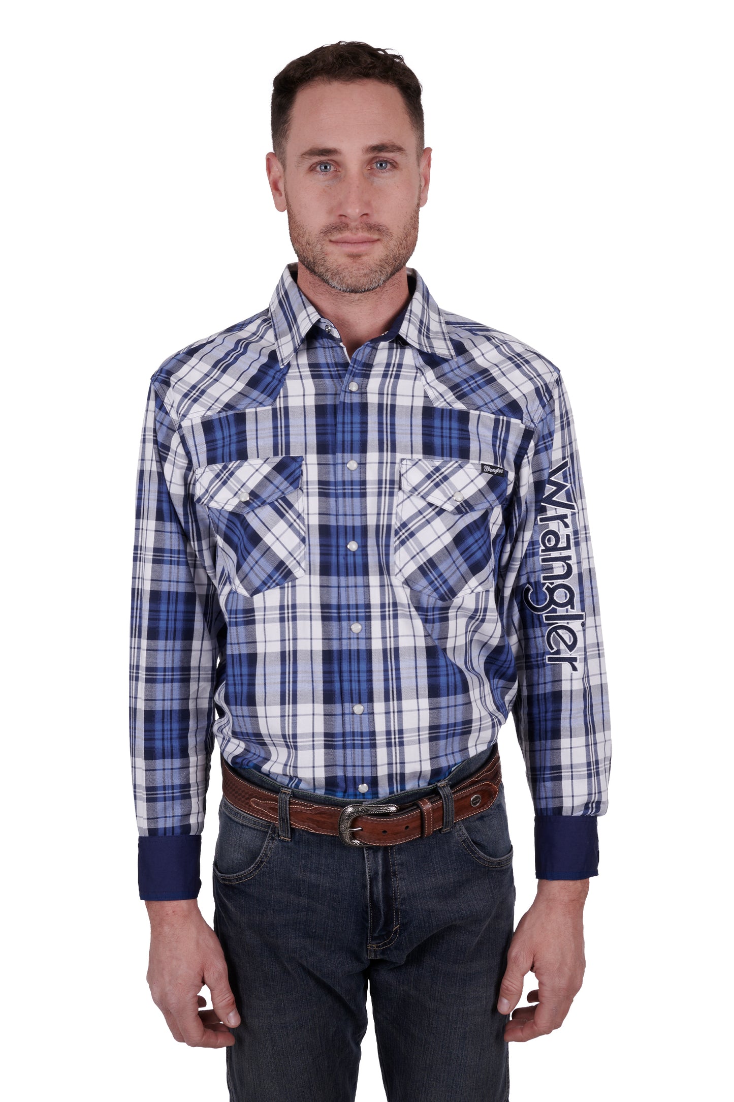 MENS ALBERT LOGO LS SHIRT