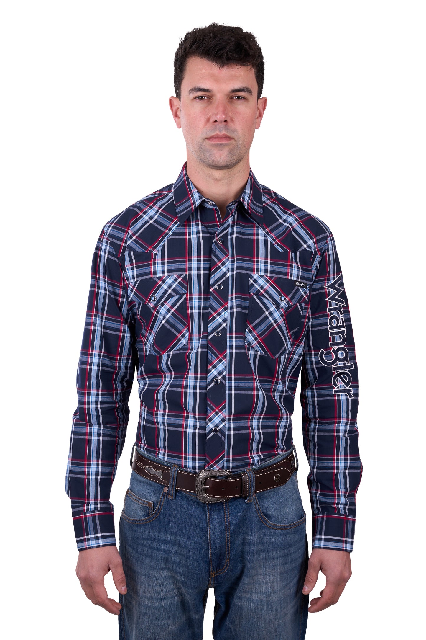 MENS HUGO LOGO LS SHIRT