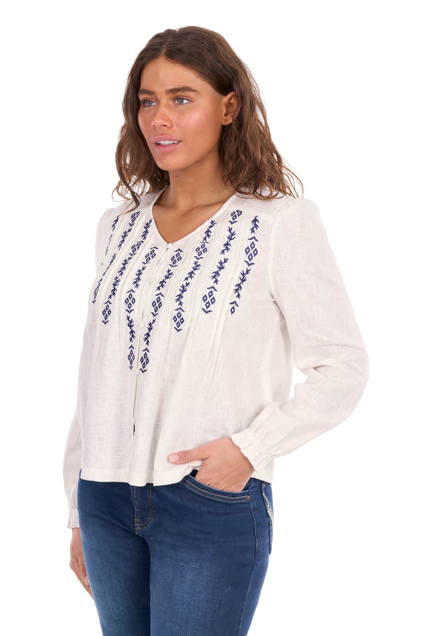 WMNS AVA LS BLOUSE