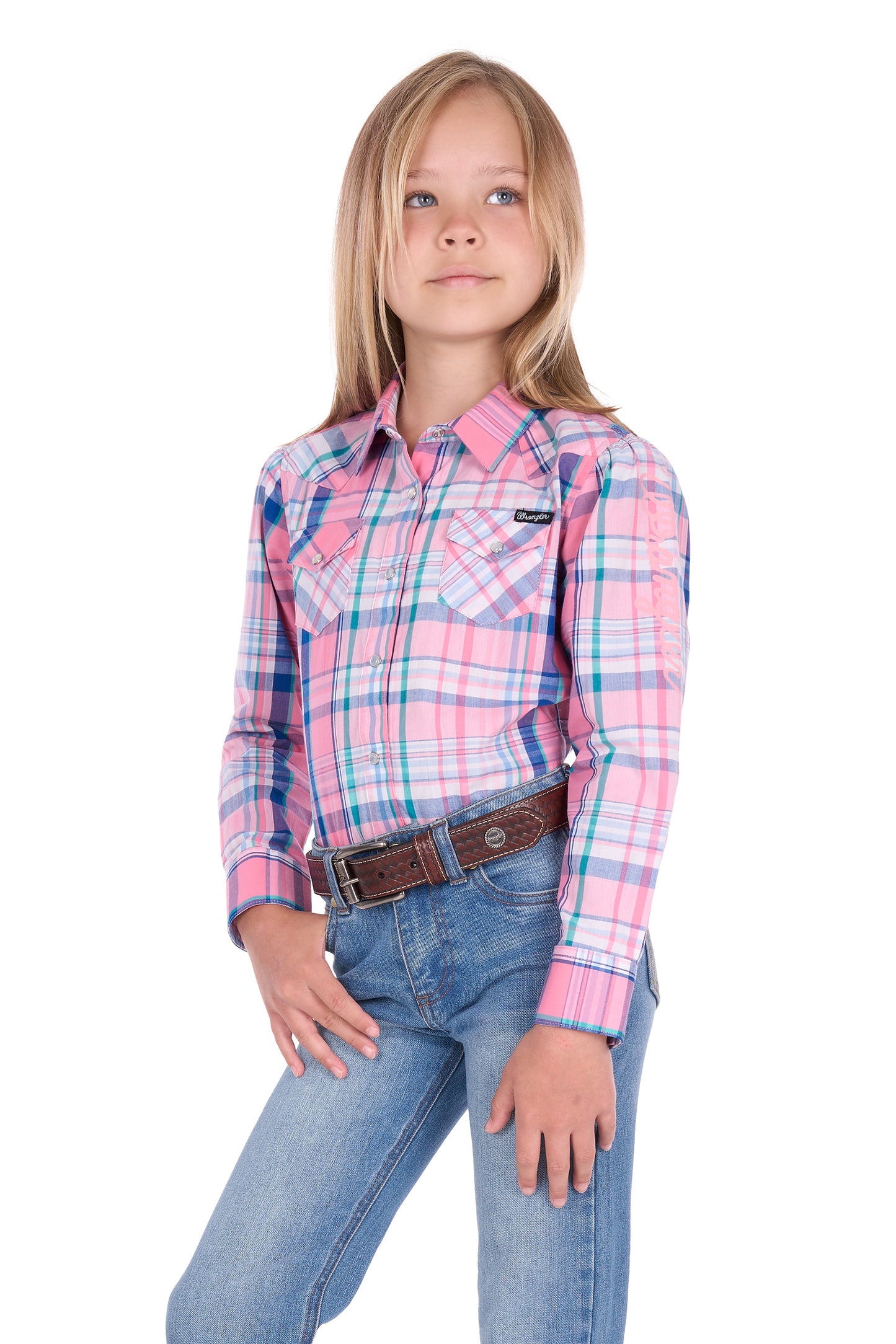 GIRLS KIARA LOGO LS SHIRT