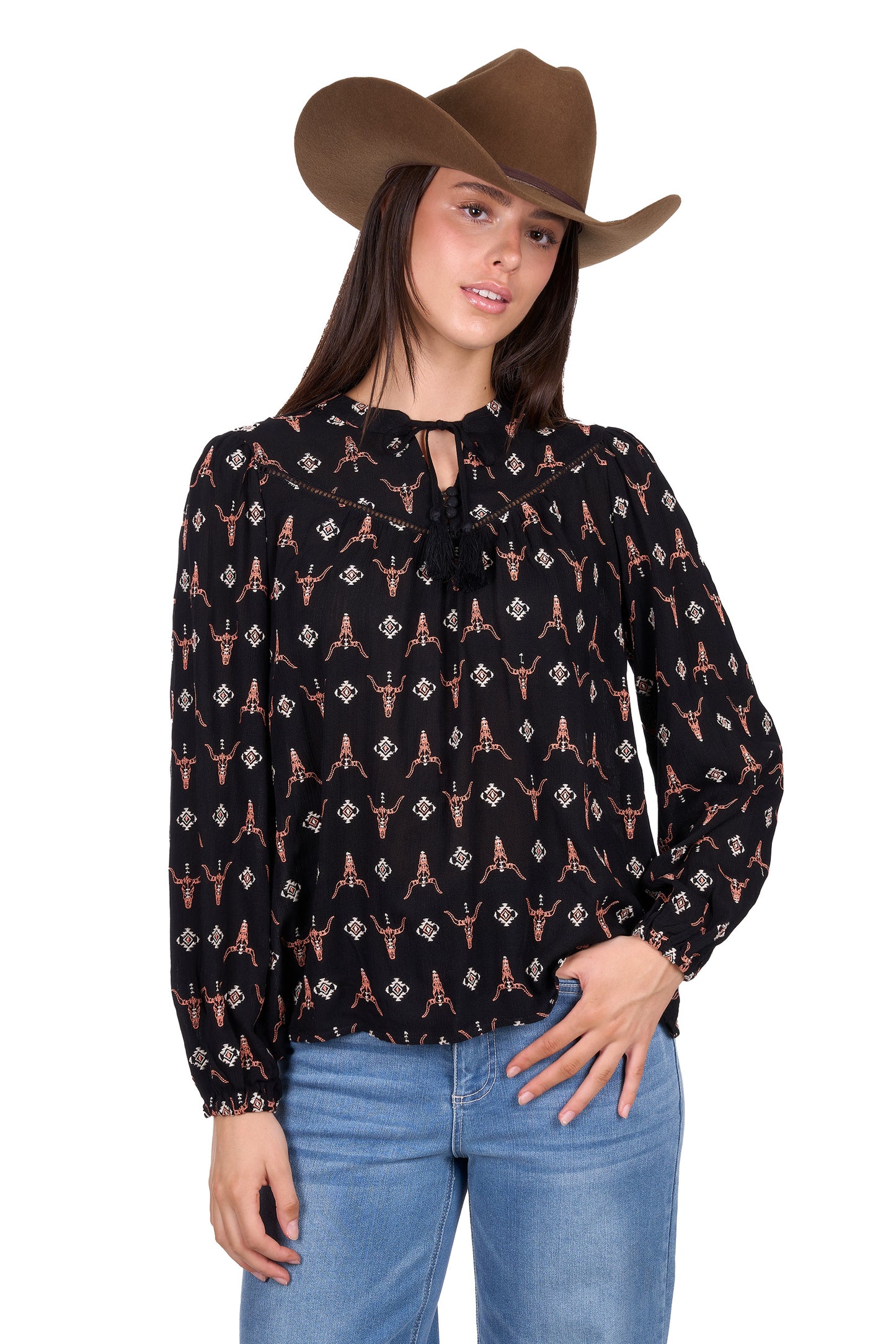 WMNS LUCILLE LS BLOUSE