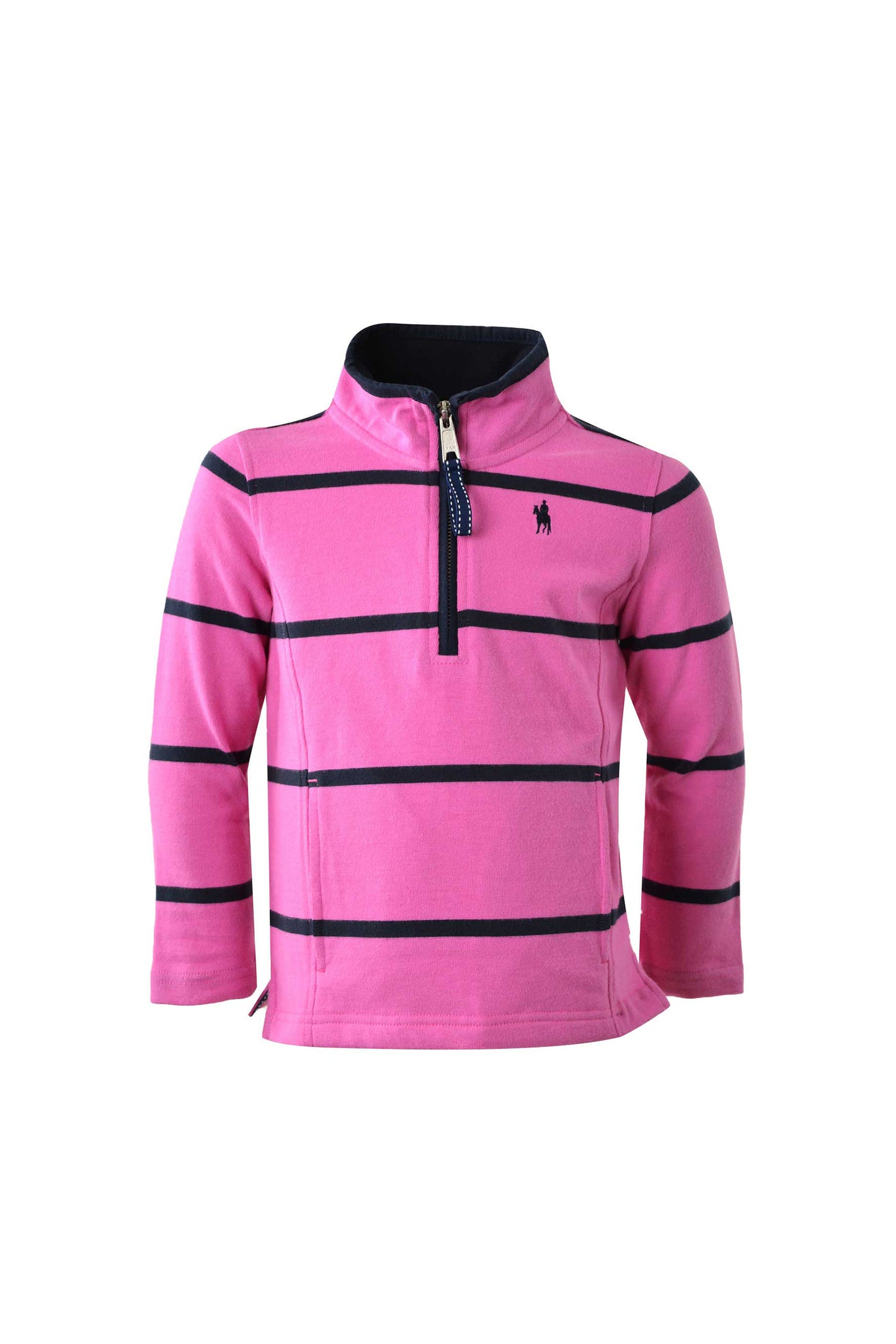 CLERMONT STRIPE QTR ZIP RUGBY