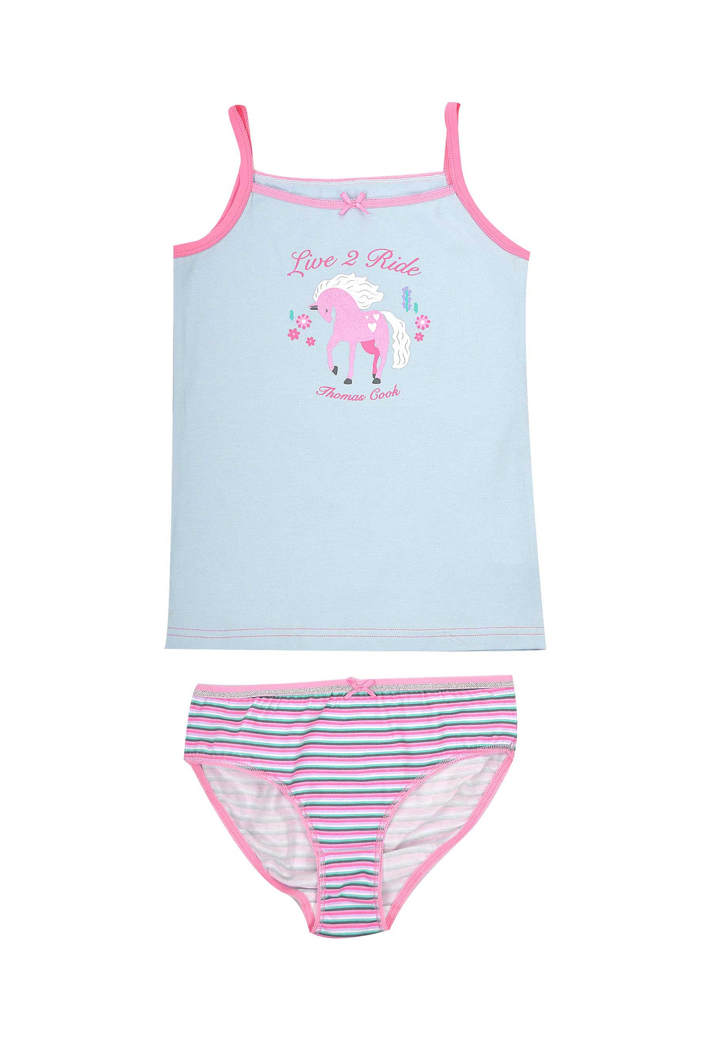 SINGLET/UNDIES 2PK STRIPE SET