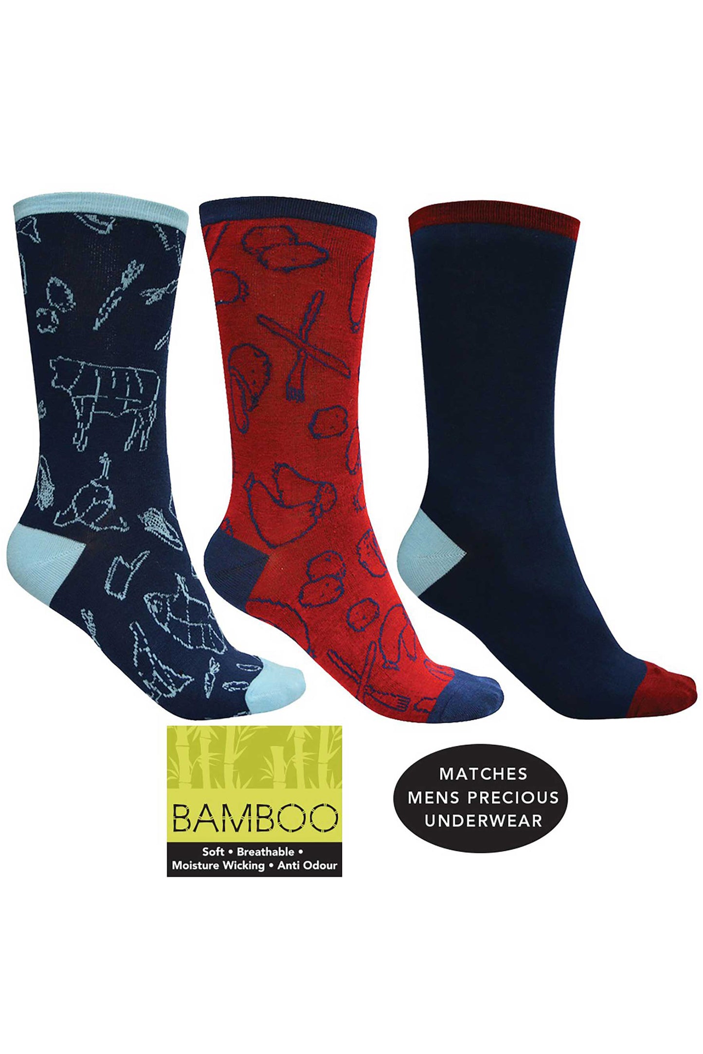 BAMBOO SOCKS 3 PACK