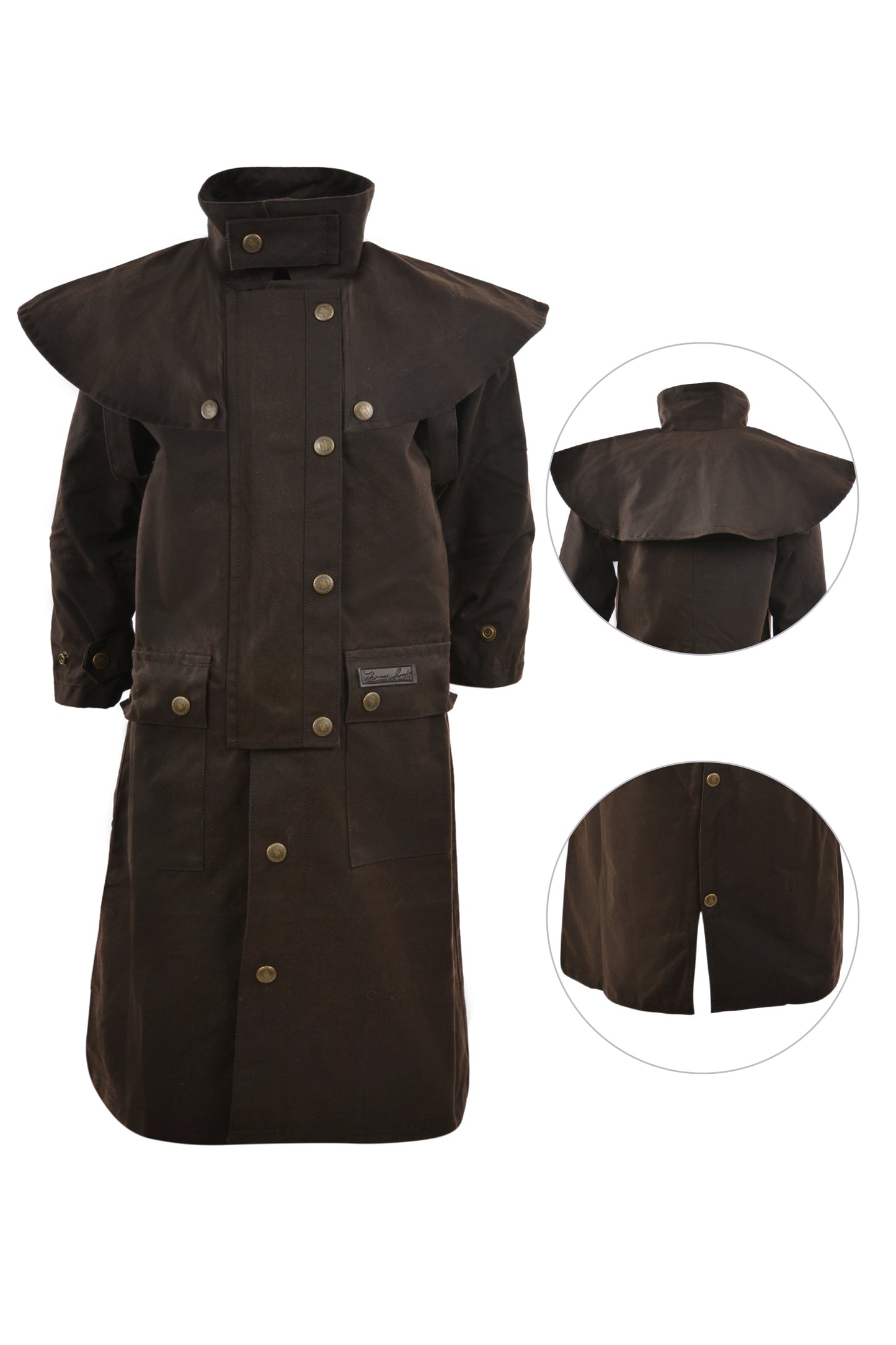 KIDS H/CTRY OILSKIN LONG COAT