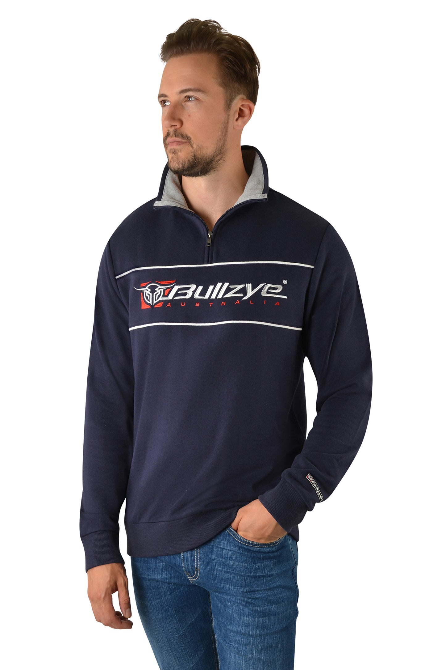 BZ LOGO 1/4 ZIP PULLOVER
