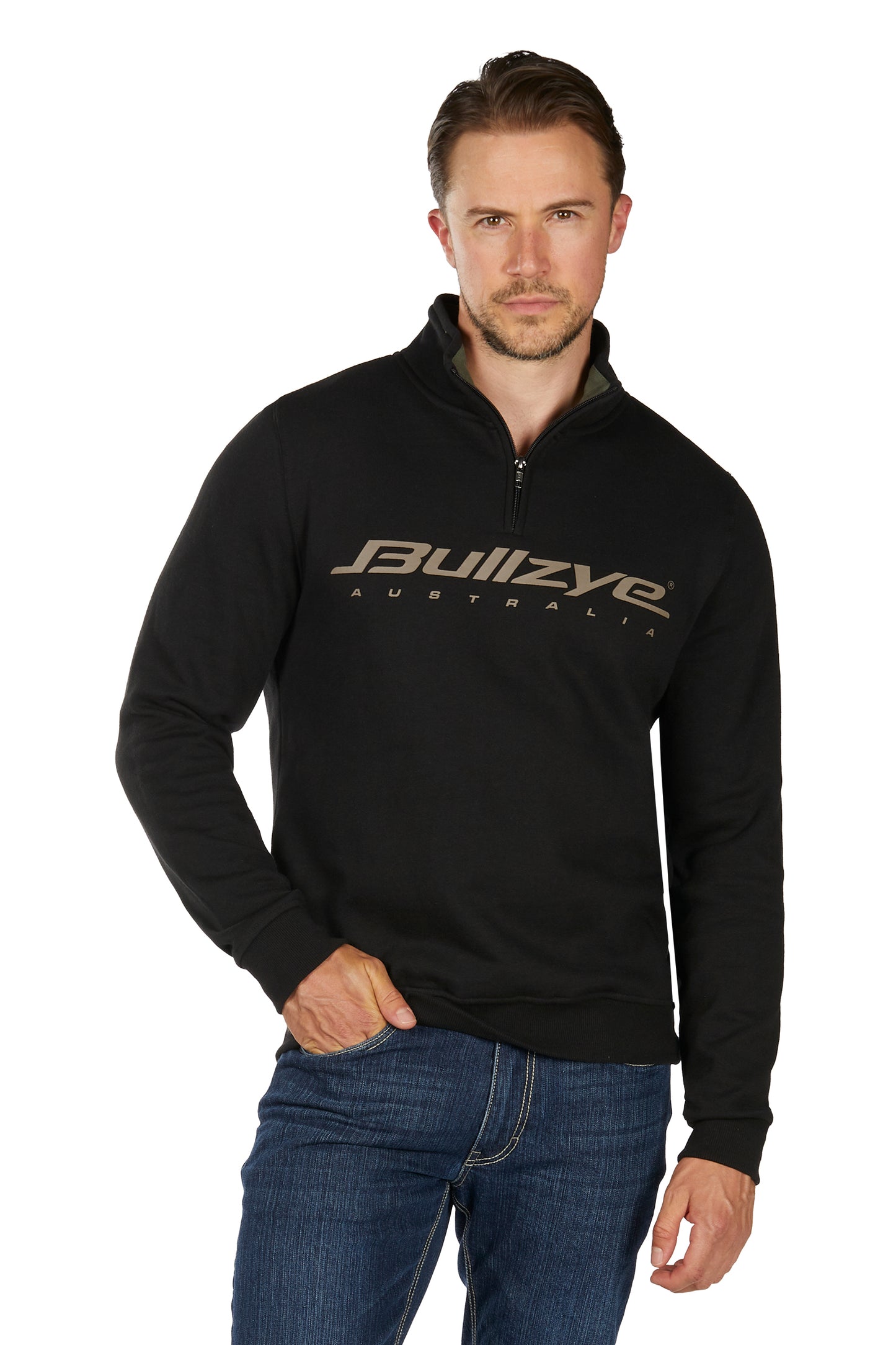MENS BZ LOGO 1/4 ZIP PULLOVER