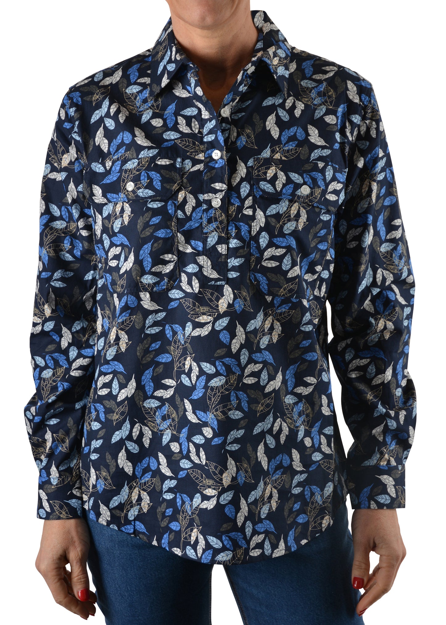 WYNNE HALF PLKT L/S SHIRT