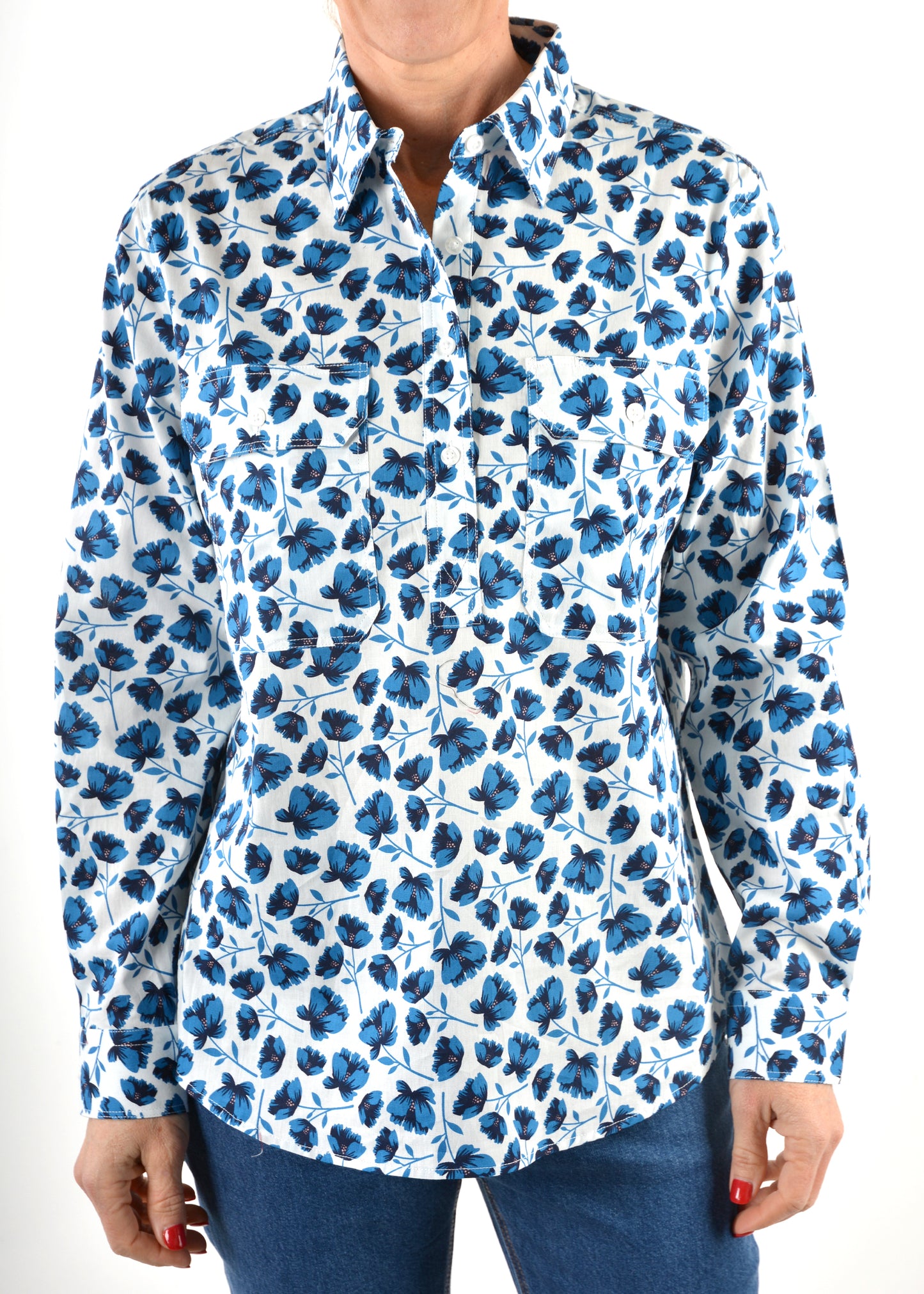WREN HALF PLKT L/S SHIRT