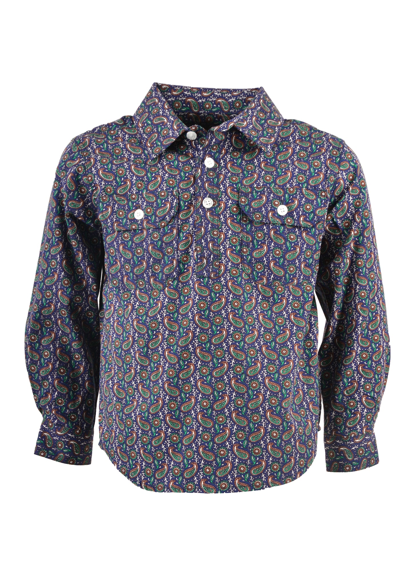KID HALF PLKT L/S SHIRT