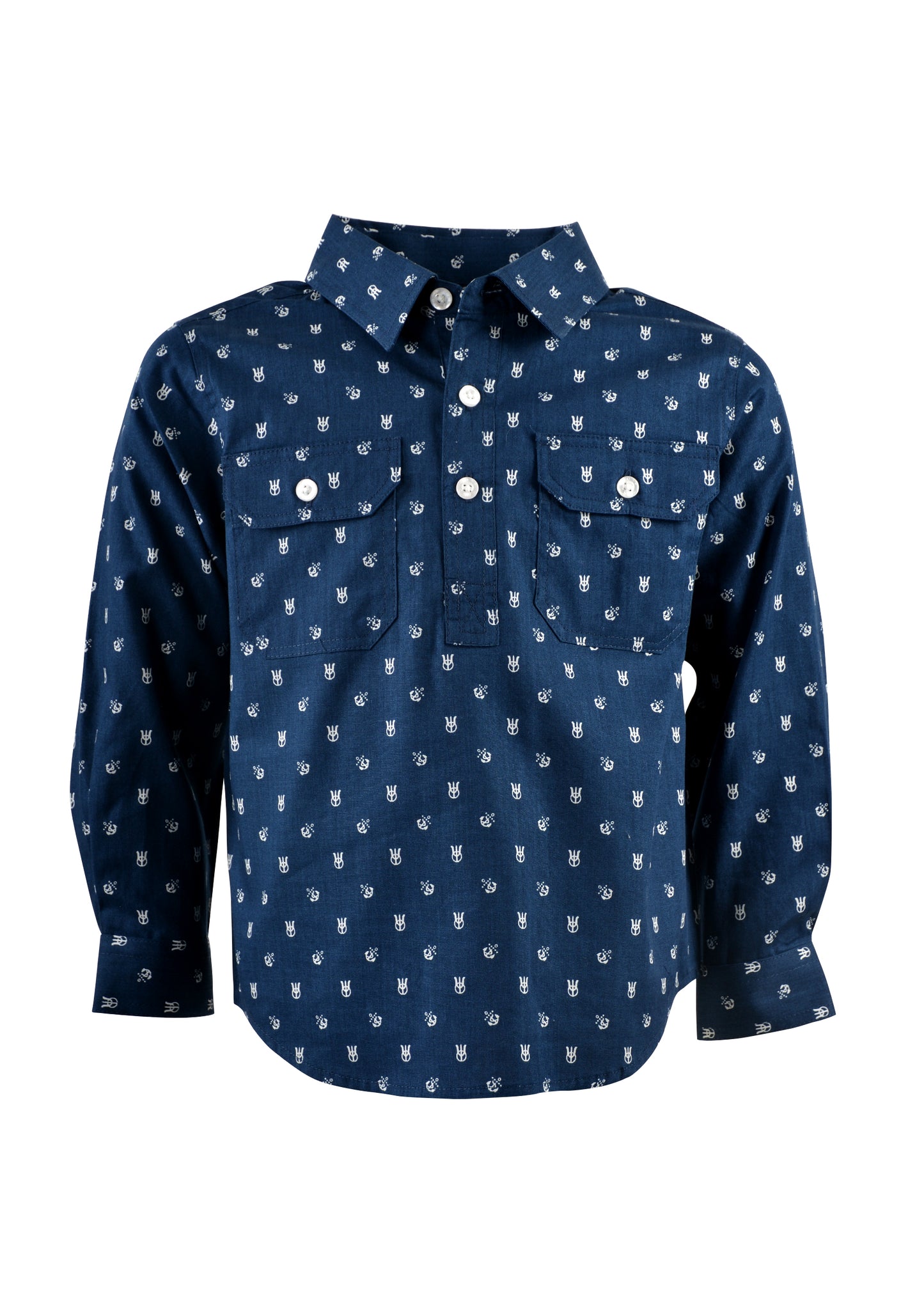 ARDEN HALF PLKT L/S SHIRT