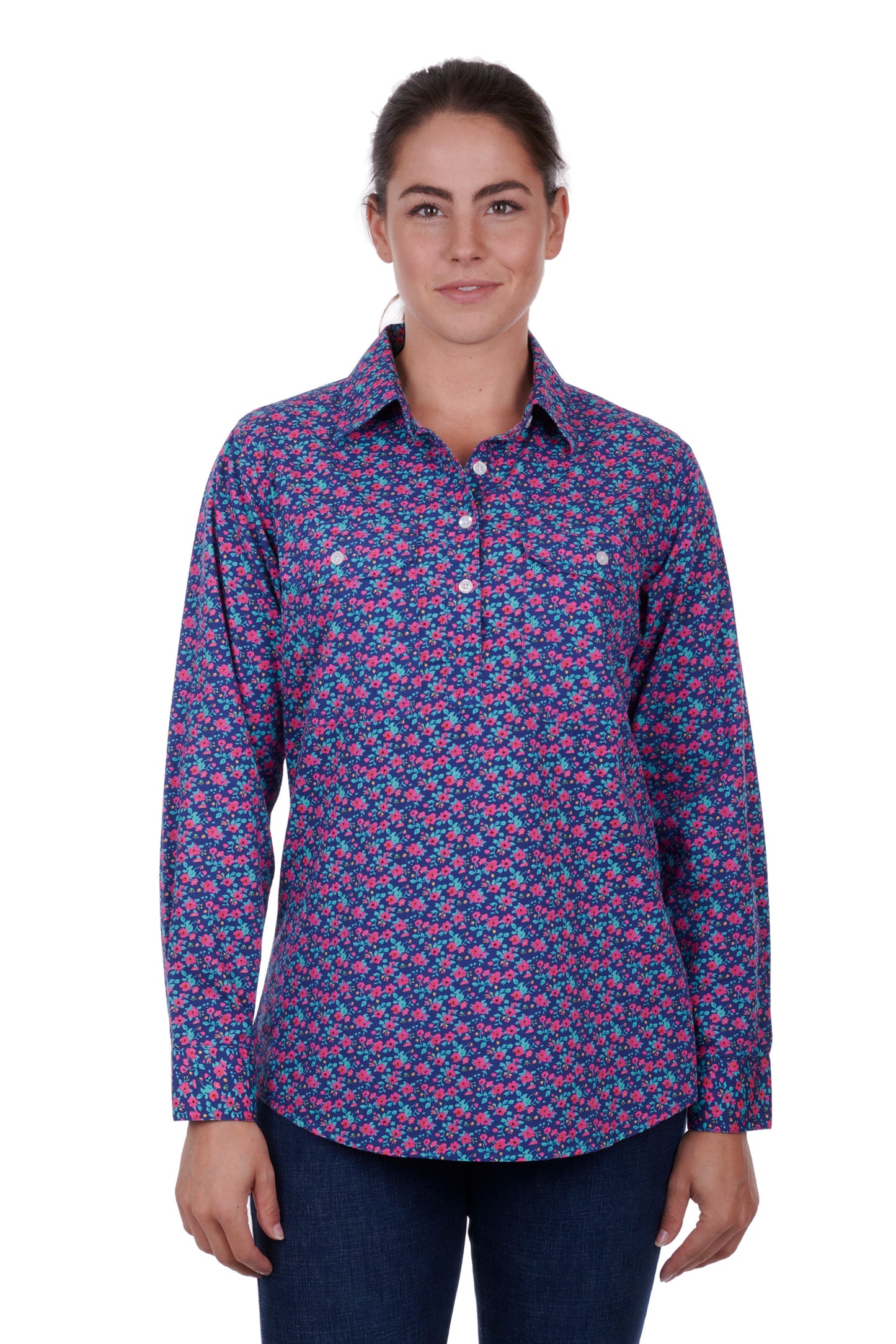 WMNS BELLA H/PLKT LS SHIRT