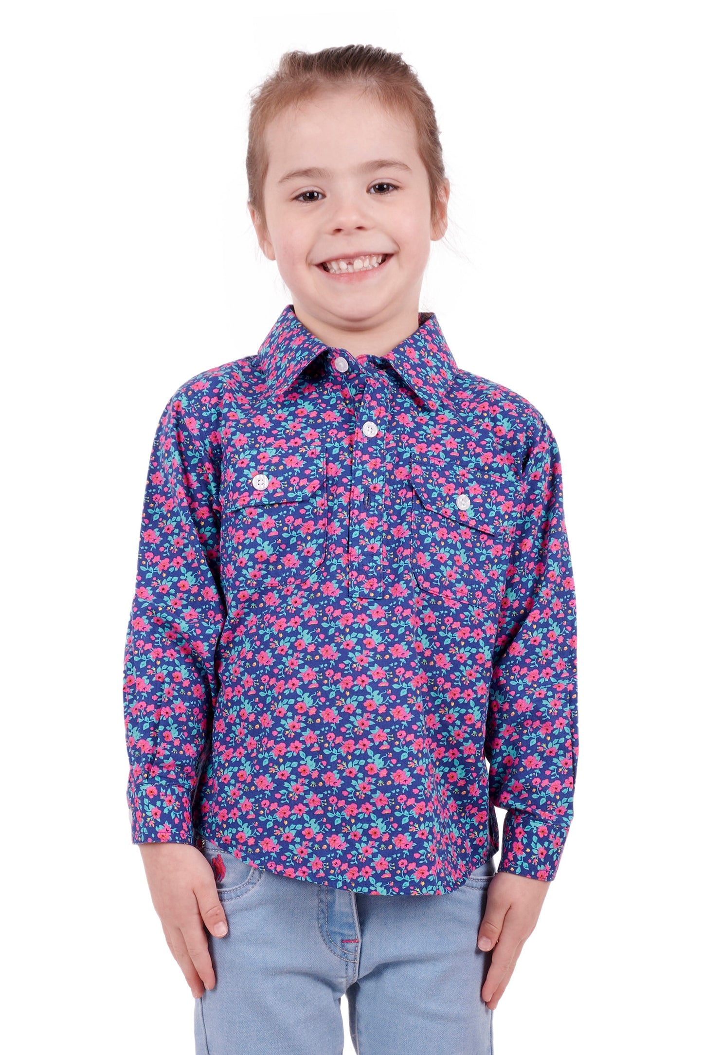 KIDS BELLA H/PLKT LS SHIRT