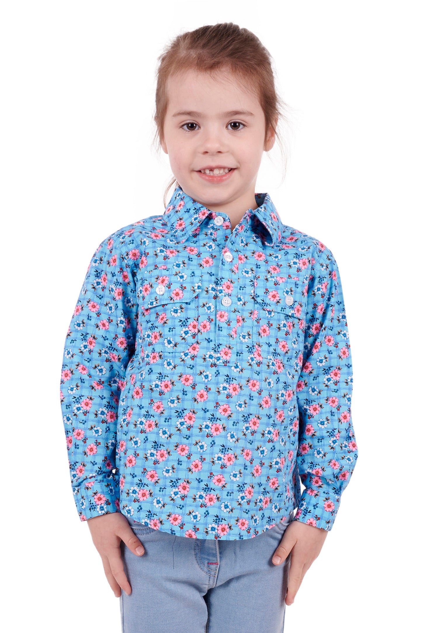 KIDS BECKI H/PLKT LS SHIRT