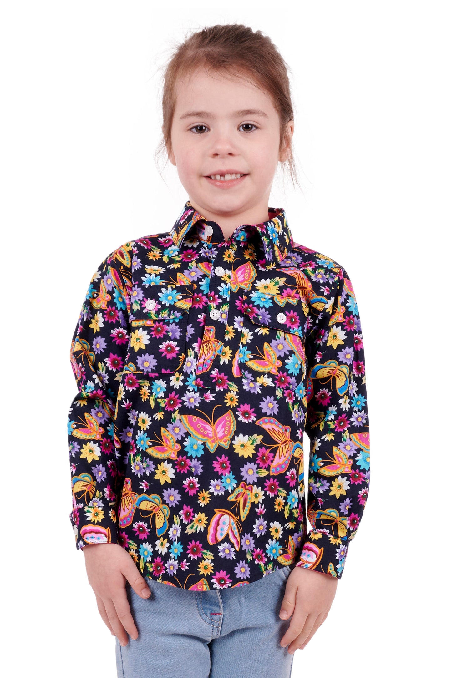 KIDS JULIETA H/PLKT LS SHIRT