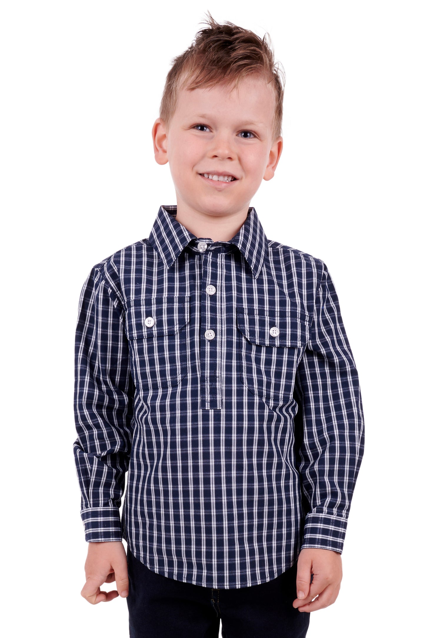 KIDS ALON H/PLKT LS SHIRT