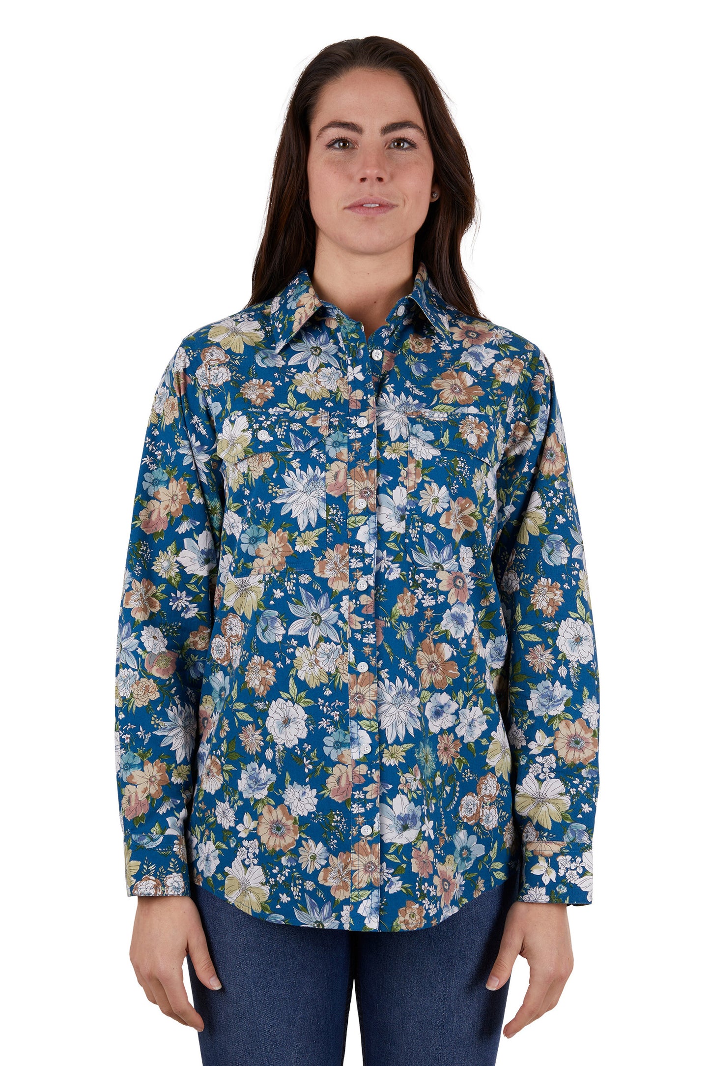 WMNS CARLA F/PLKT LS SHIRT