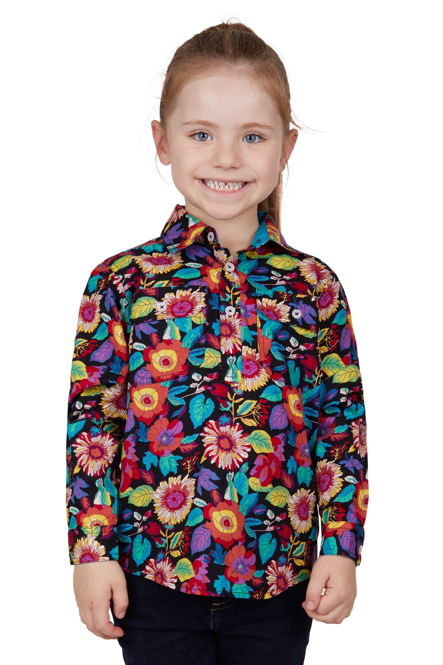 KIDS ELDA H/PLKT LS SHIRT