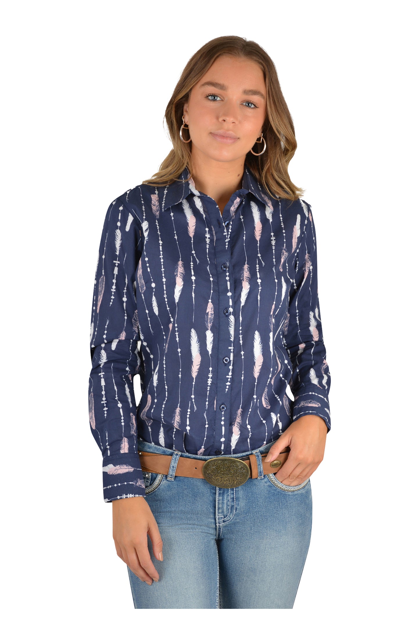 ALEEN PRINT WESTERN L/S SHIRT