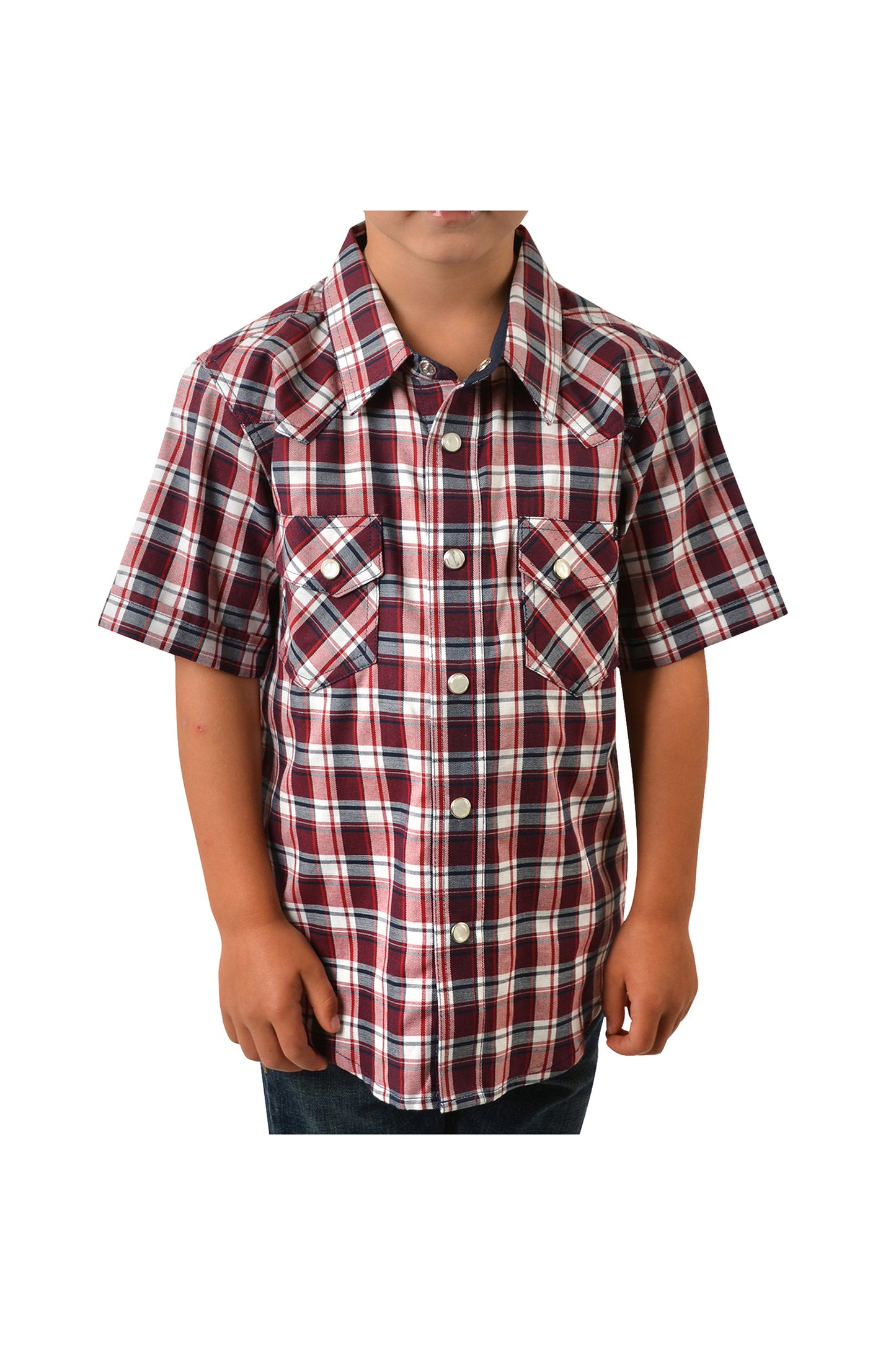 EDWARD CHECK WESTERN S/S SHIRT