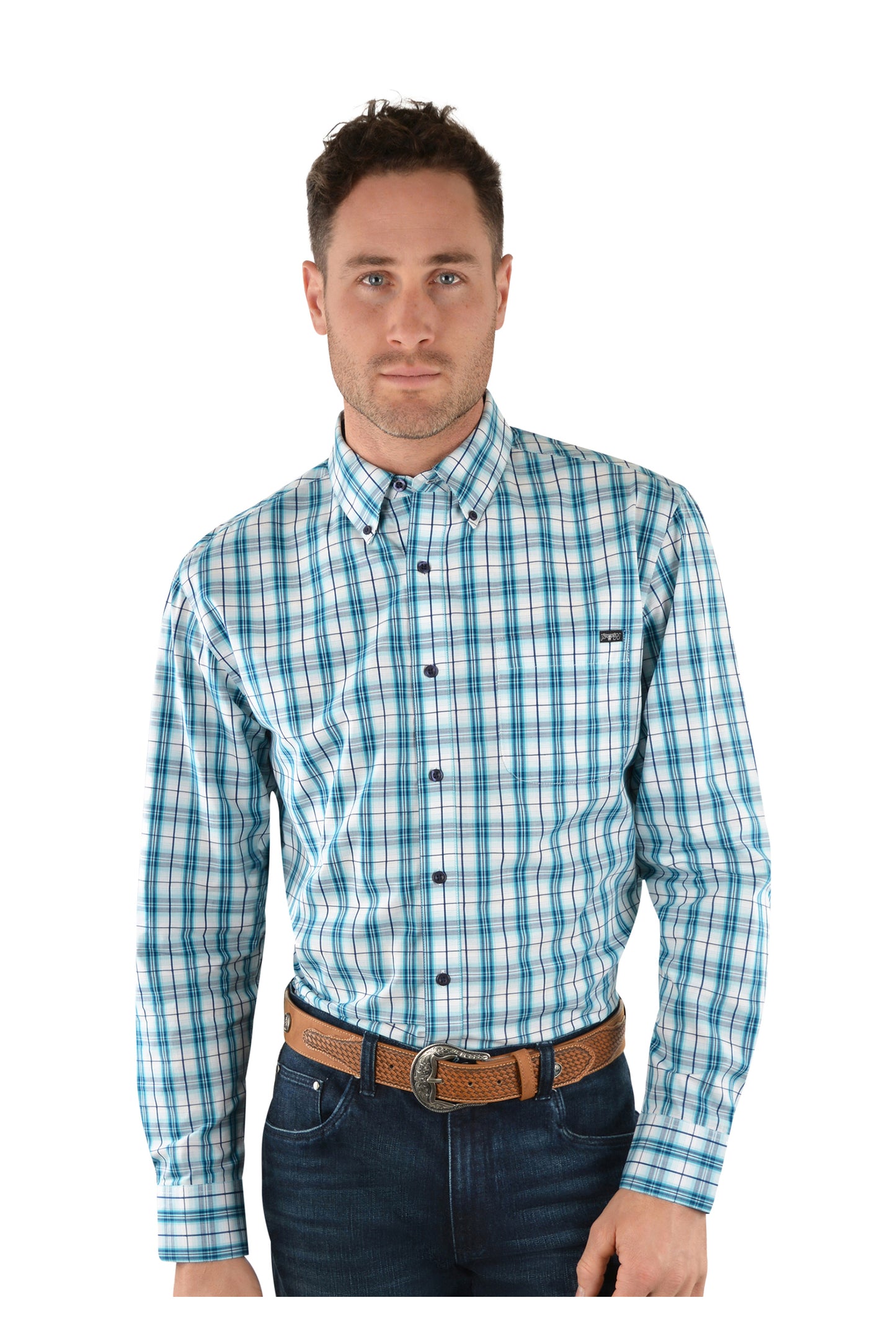 ARCHER CHECK BUTTON L/S SHIRT