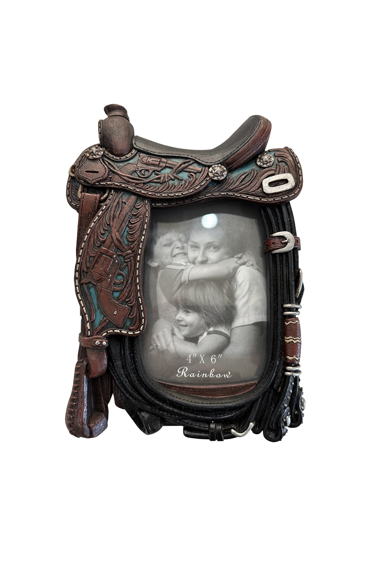 SADDLE  PICTURE FRAME