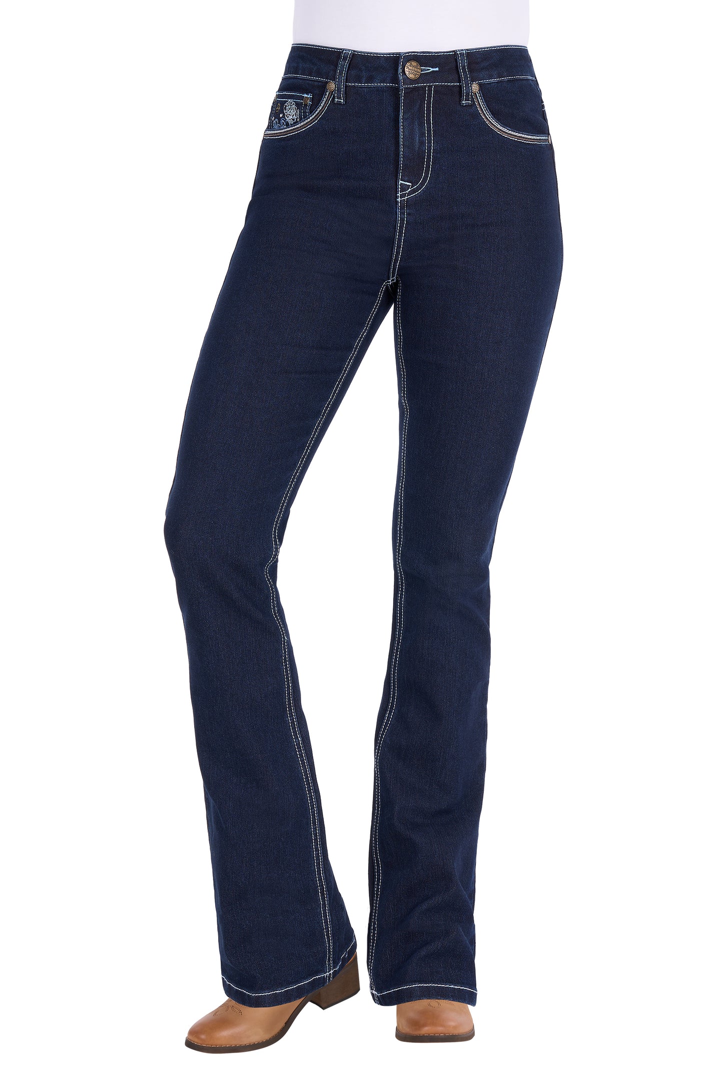 WMNS DAPH H RISE BCUT JEAN 34L