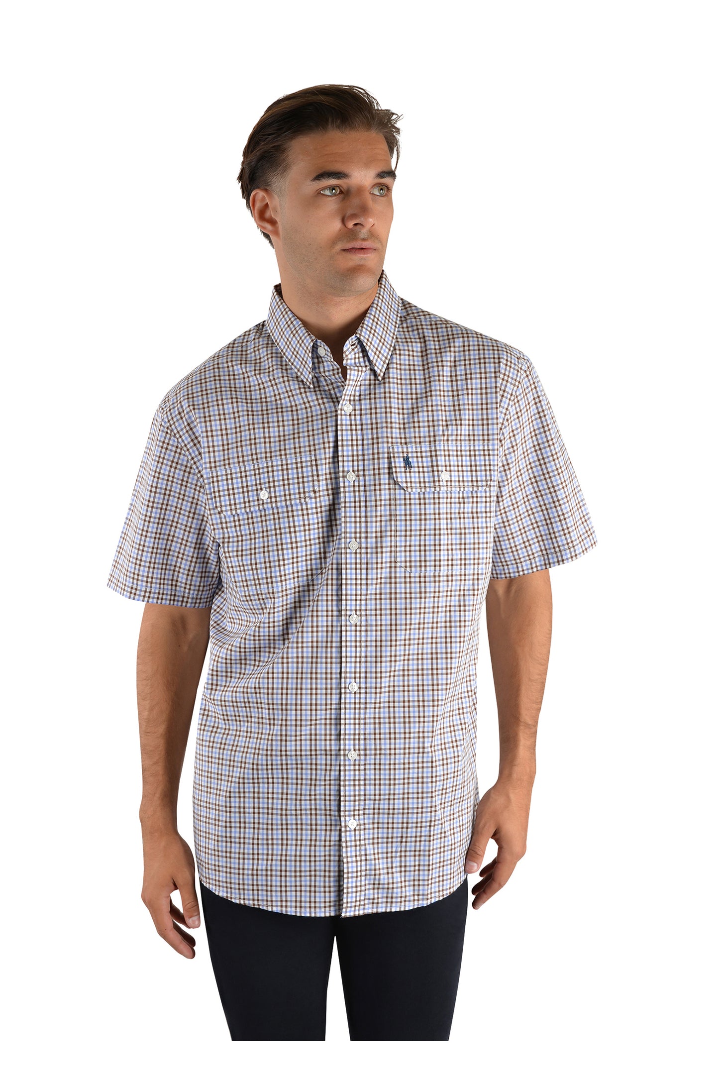 BRAE CHECK 2-PKT S/S SHIRT