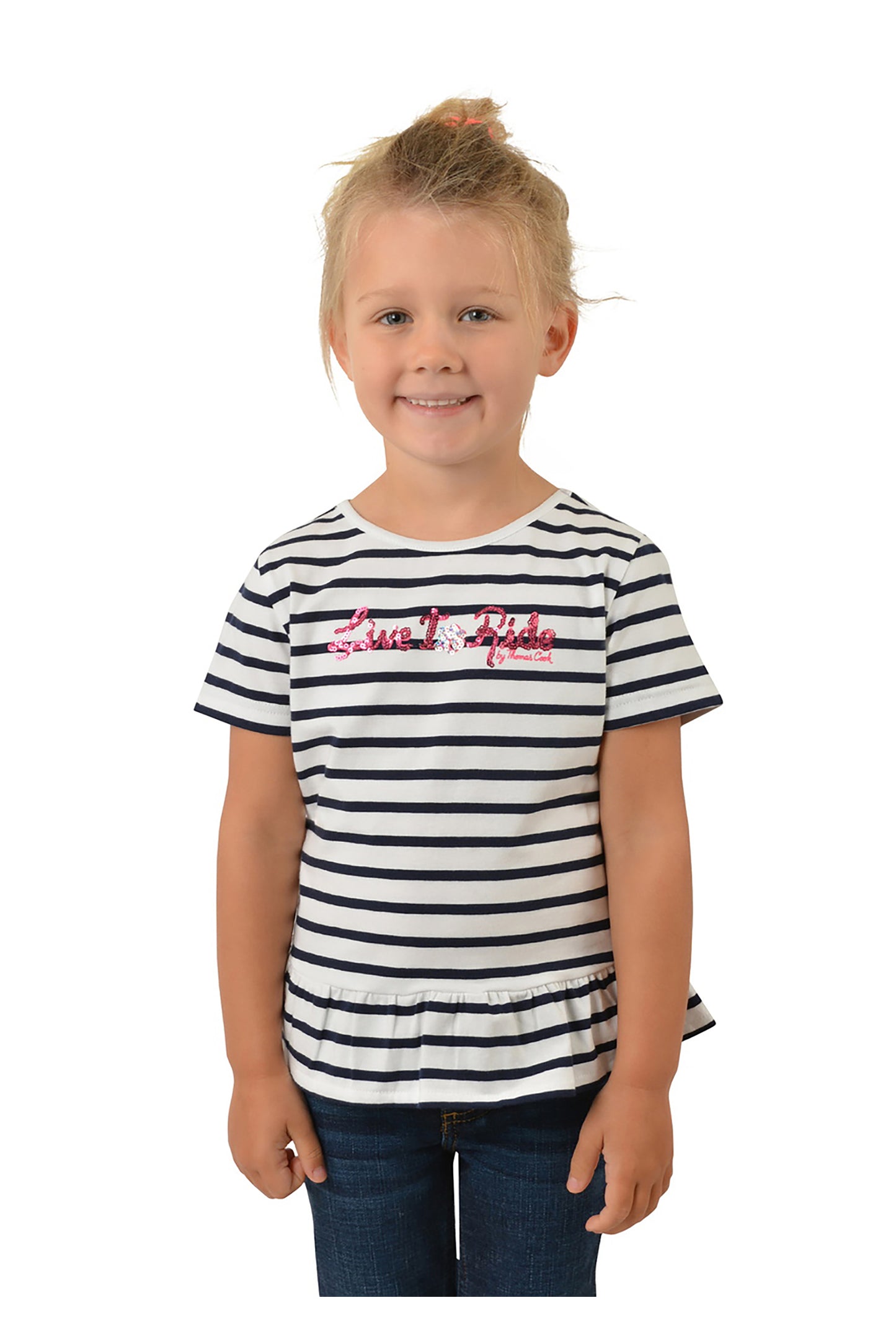 BLOOM FRILL HEM TEE