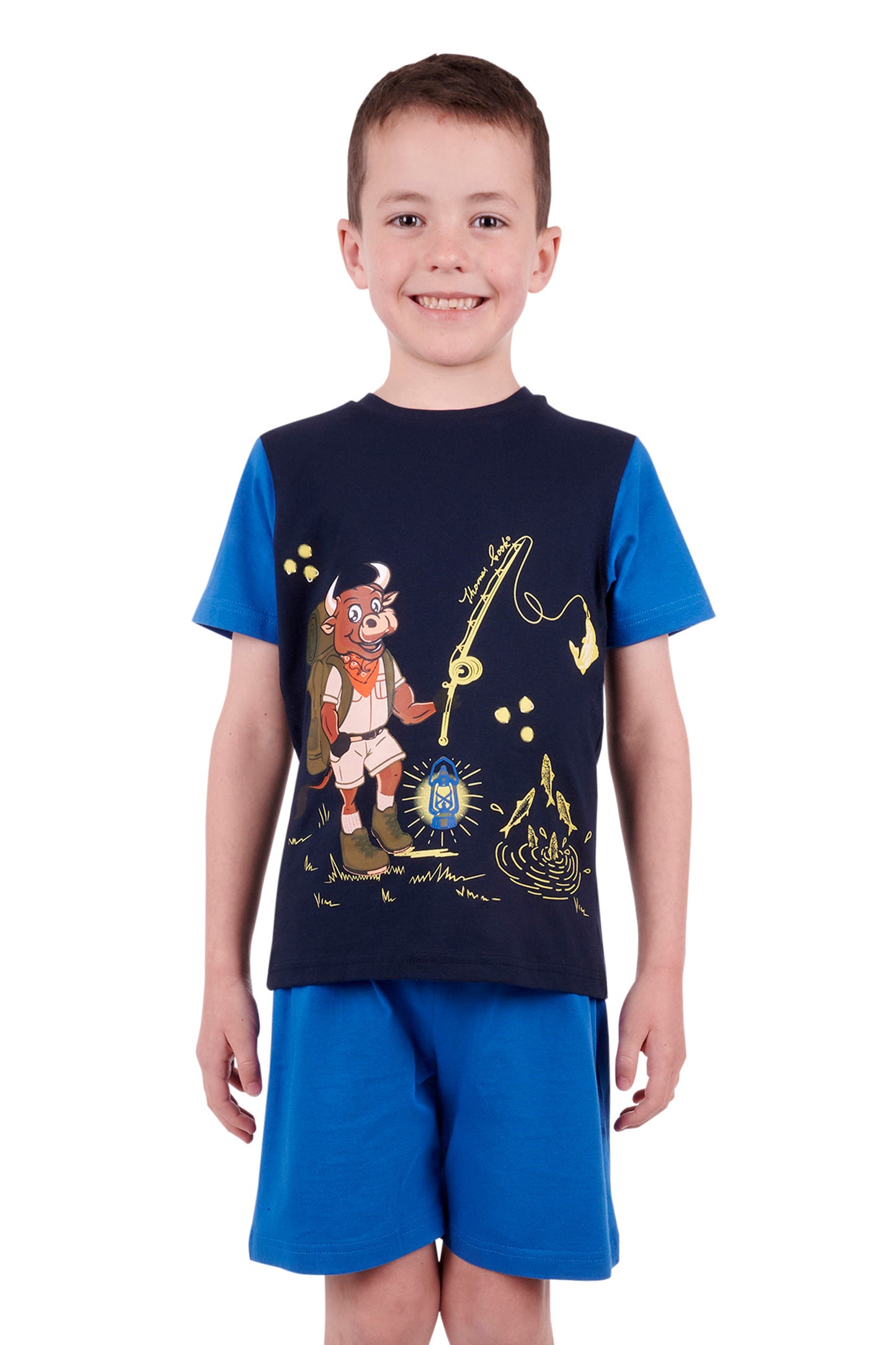 BOYS GONE FISHING SS PJS