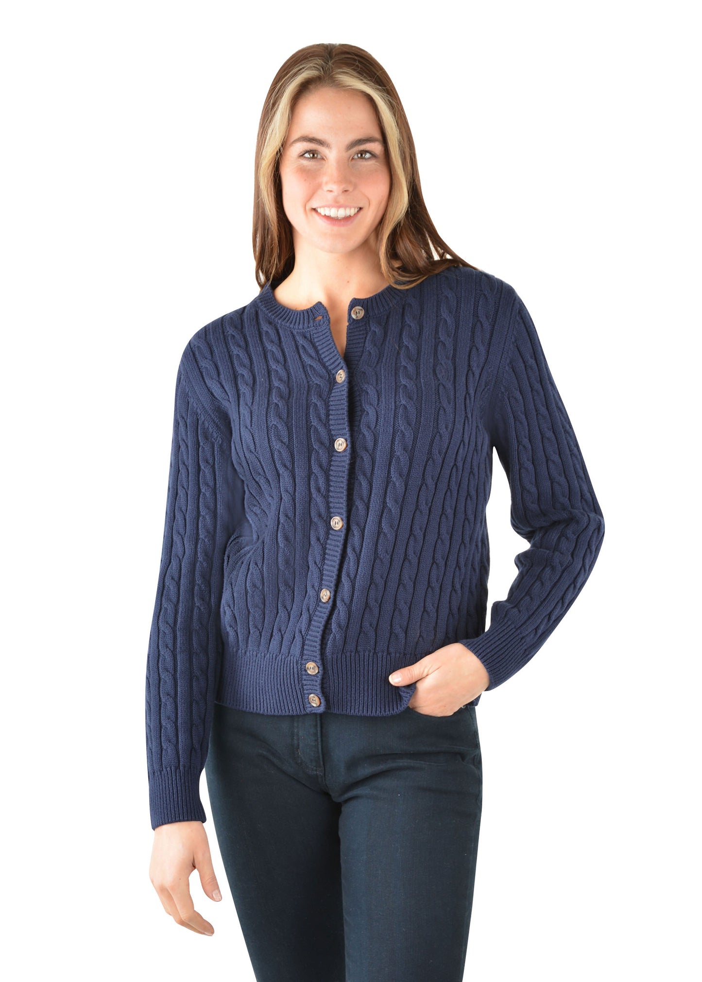 WMNS CABLE KNIT CARDIGAN