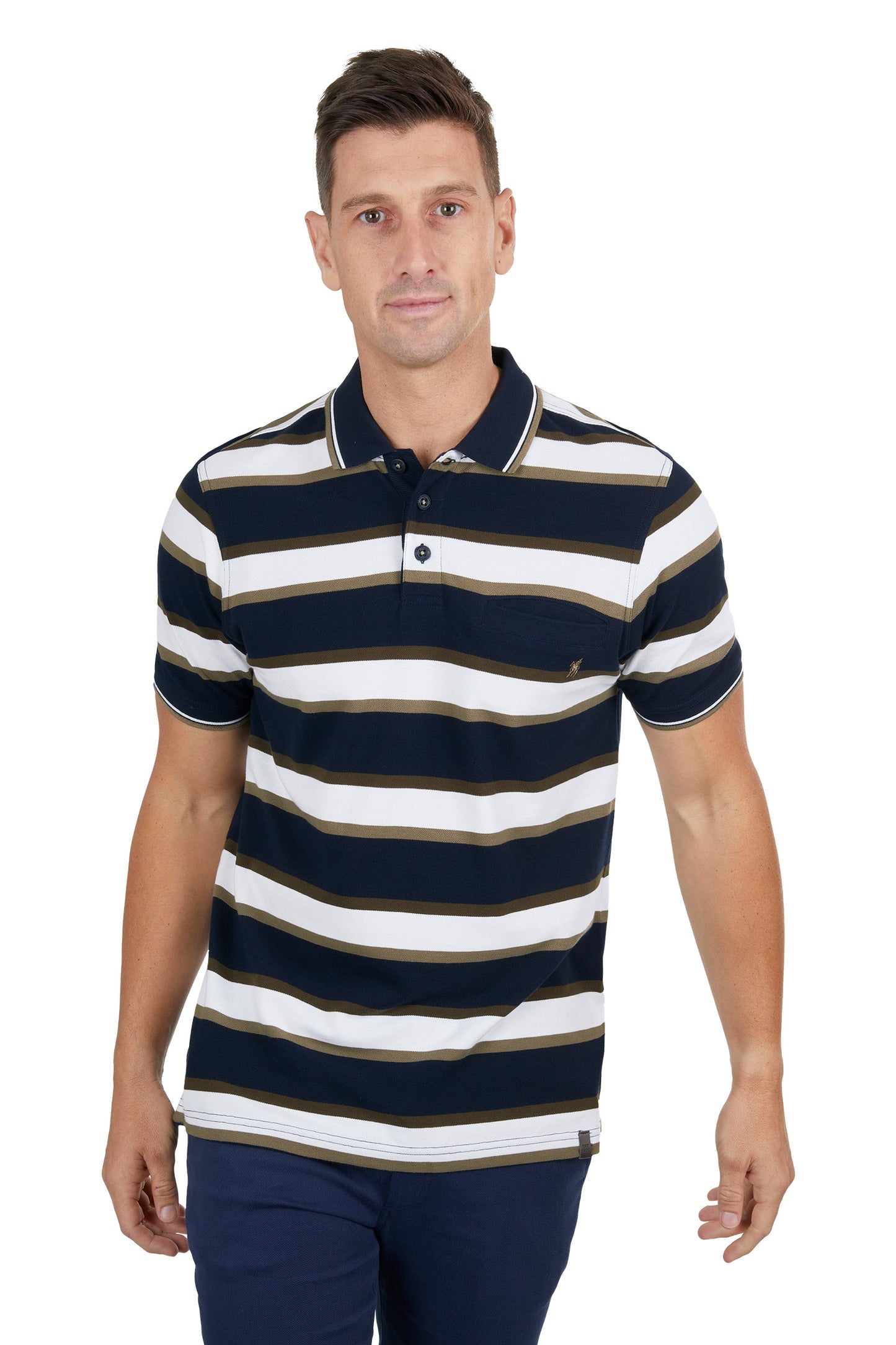 MENS ASH TAILORED 1PKT SS POLO