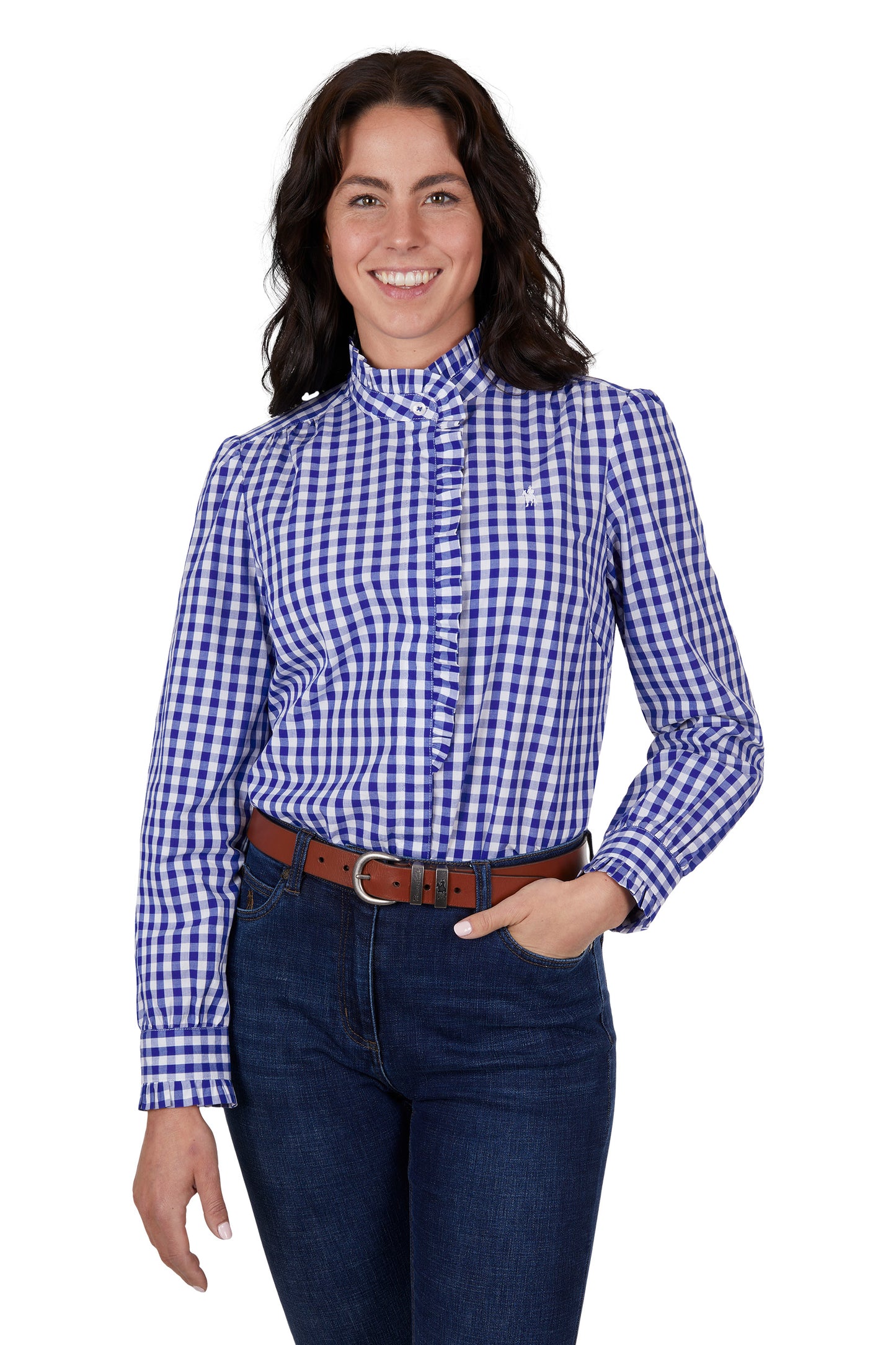 WMNS DAHLIA FRILL LS SHIRT