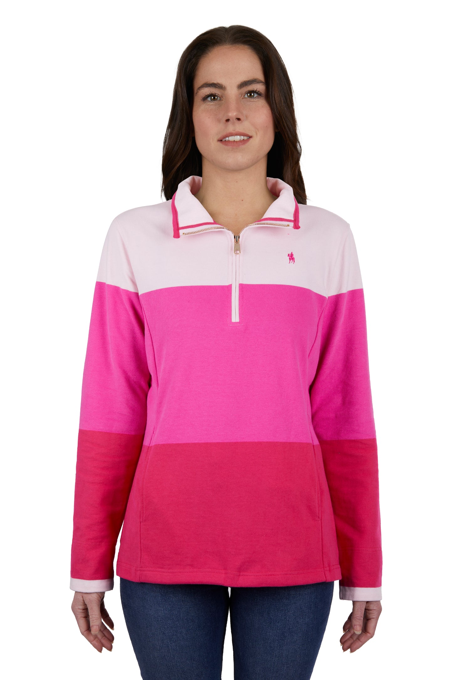 WMNS JADE 1/4 ZIP RUGBY